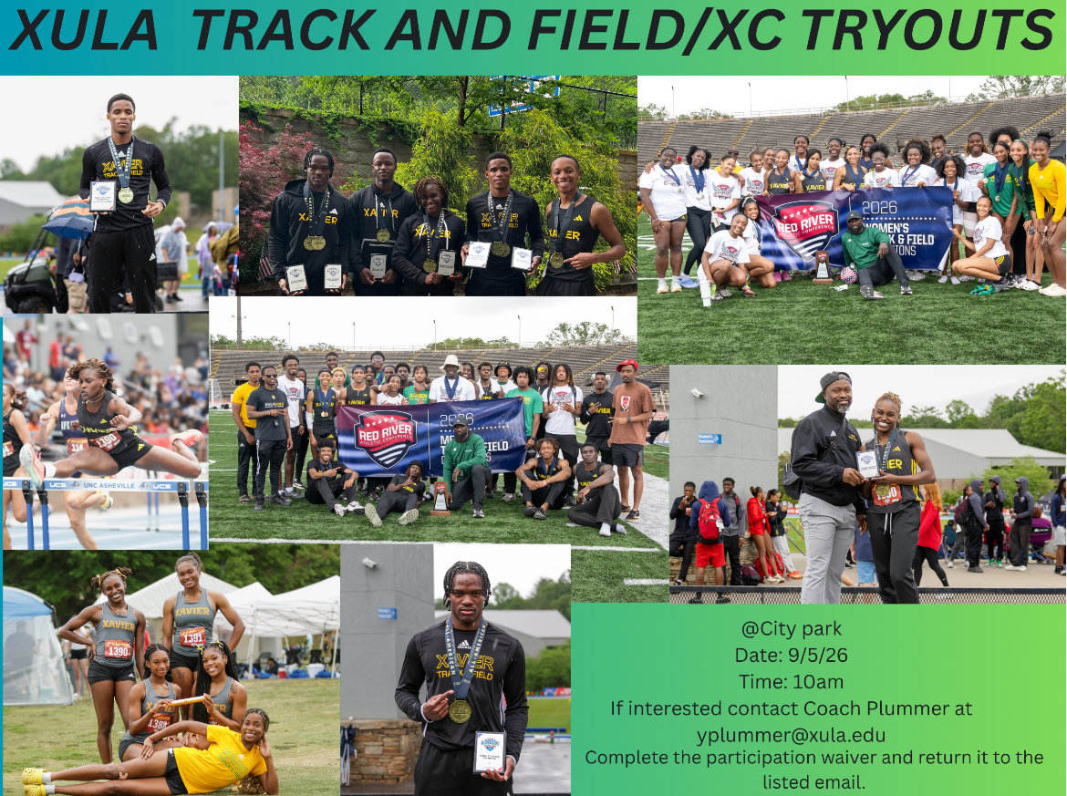 Splash Ad for 2026 Track, Field, and Cross Country Tryouts