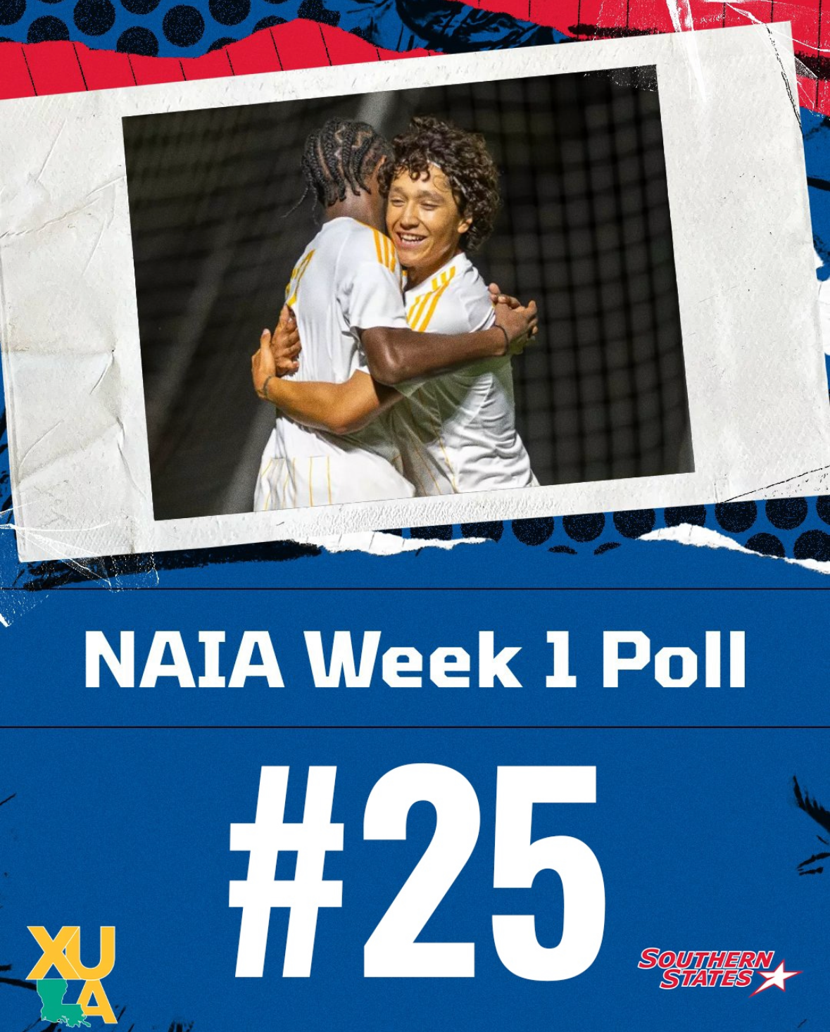Men's Soccer Top 25 Graphic