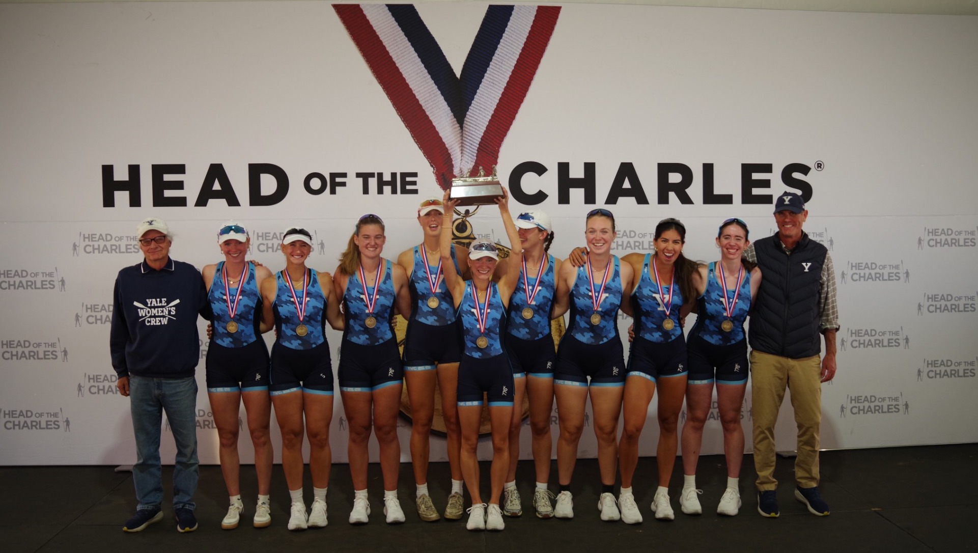2025 Women's Crew Collegiate Eight Podium Photo
