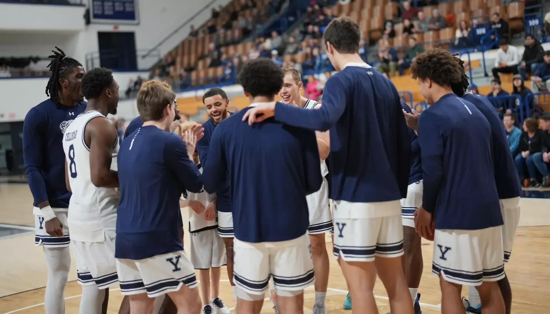 Men's Basketball Huddle vs. Cornell 2026