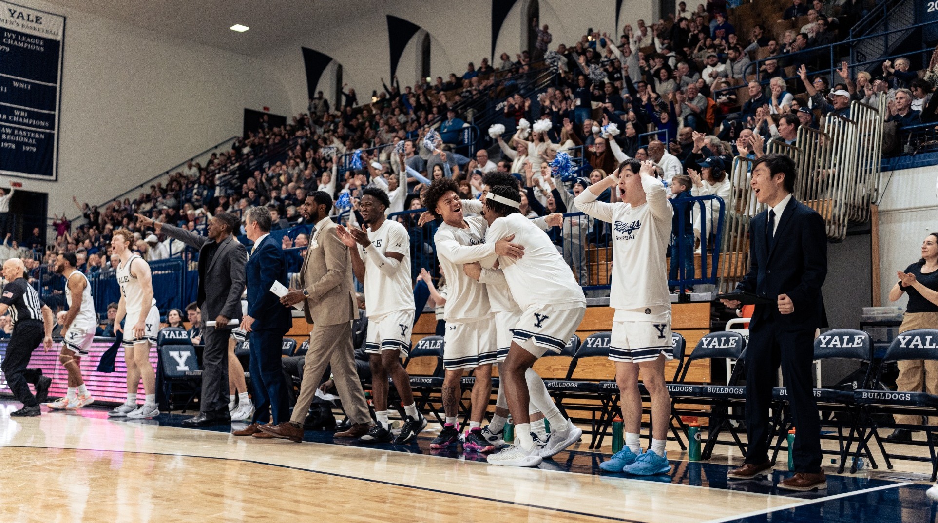 Men's Basketball vs. Penn Bench Celebration 2.21.26