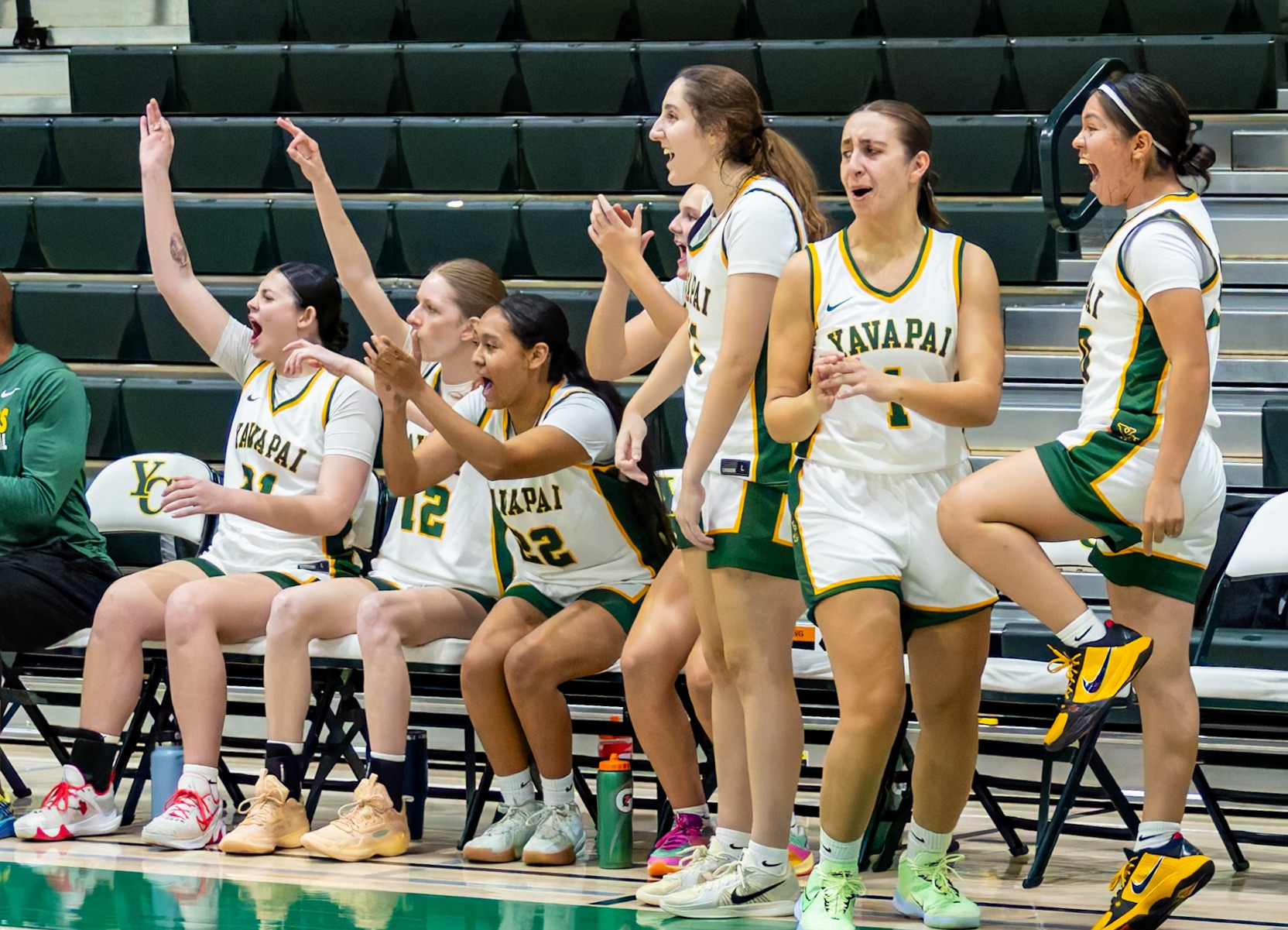 YC WBB bench cheer