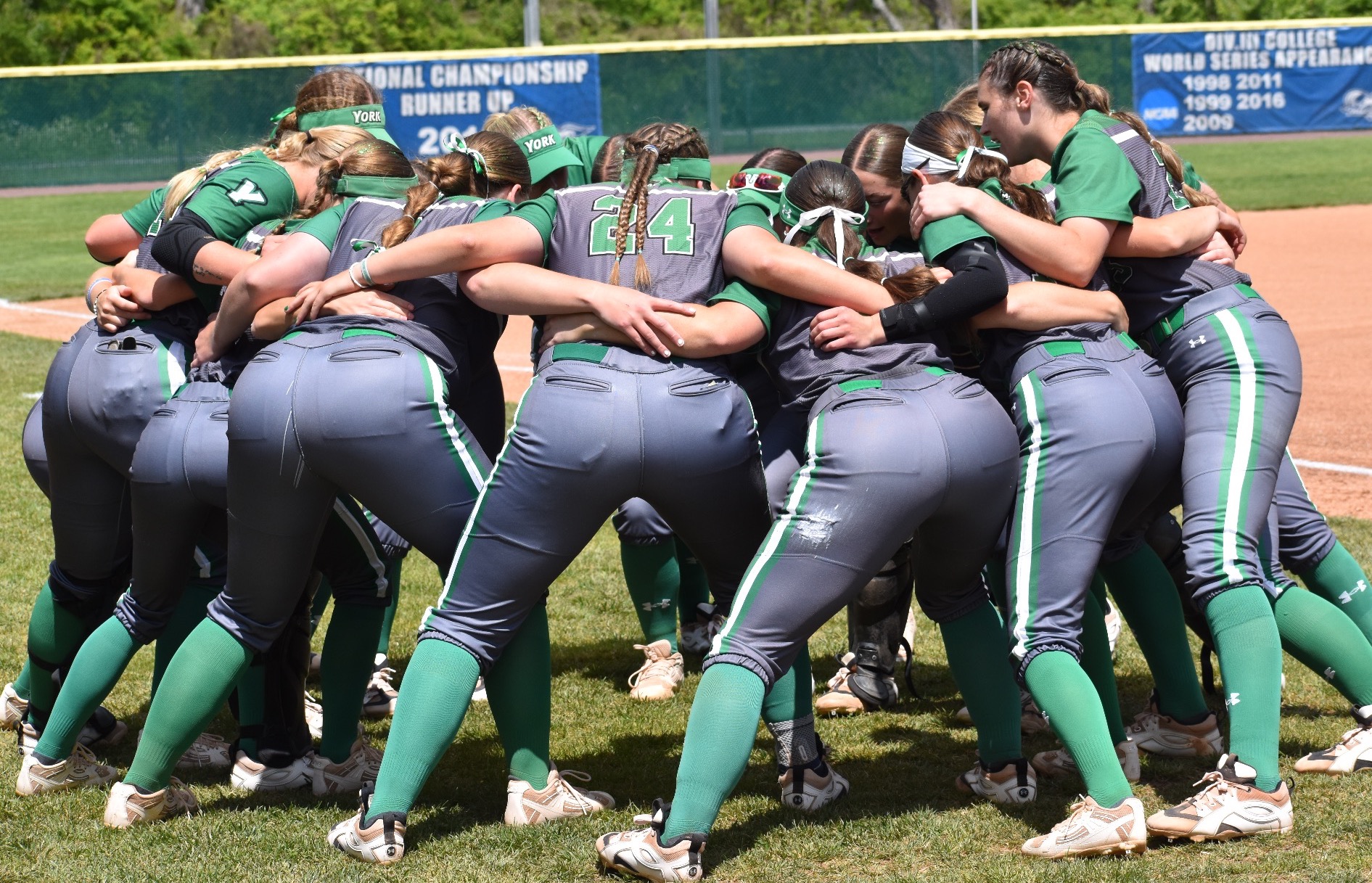 females in a huddle