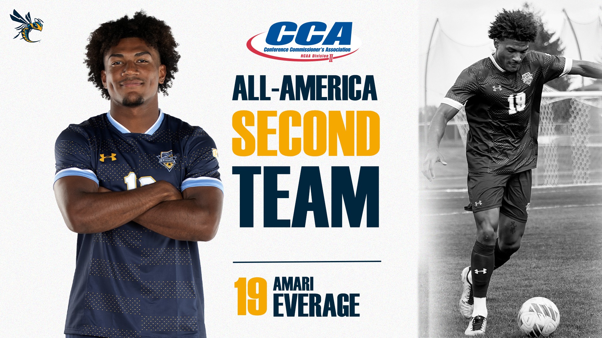 Amara Everage - 2025 D2CCA Men's Soccer All-America Second Team
