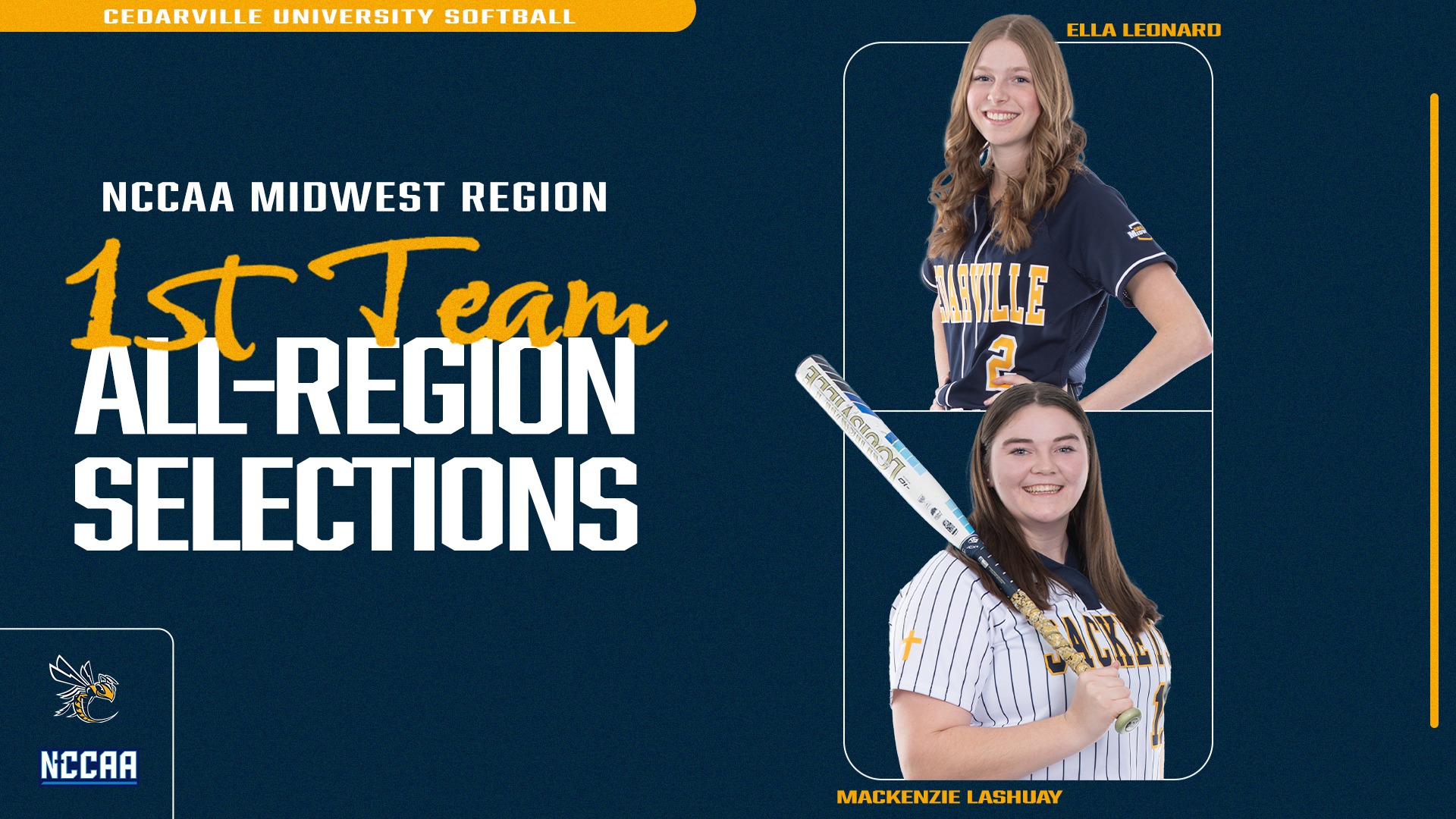 2025 NCCAA Midwest Region Softball Team