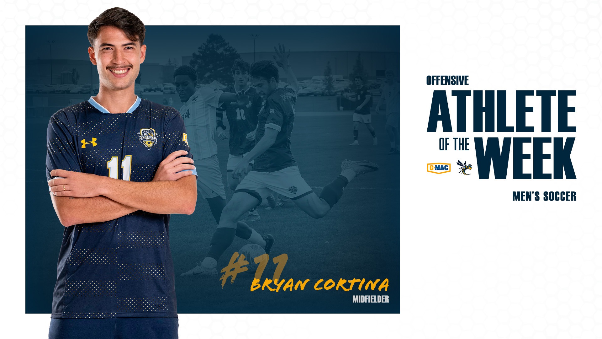 Bryan Cortina - G-MAC Men's Soccer Offensive Player of the Week