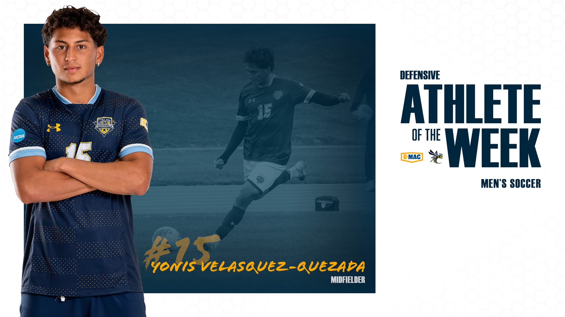 Yonis Velasquez-Quezada - G-MAC Men's Soccer Defensive Player of the Week
