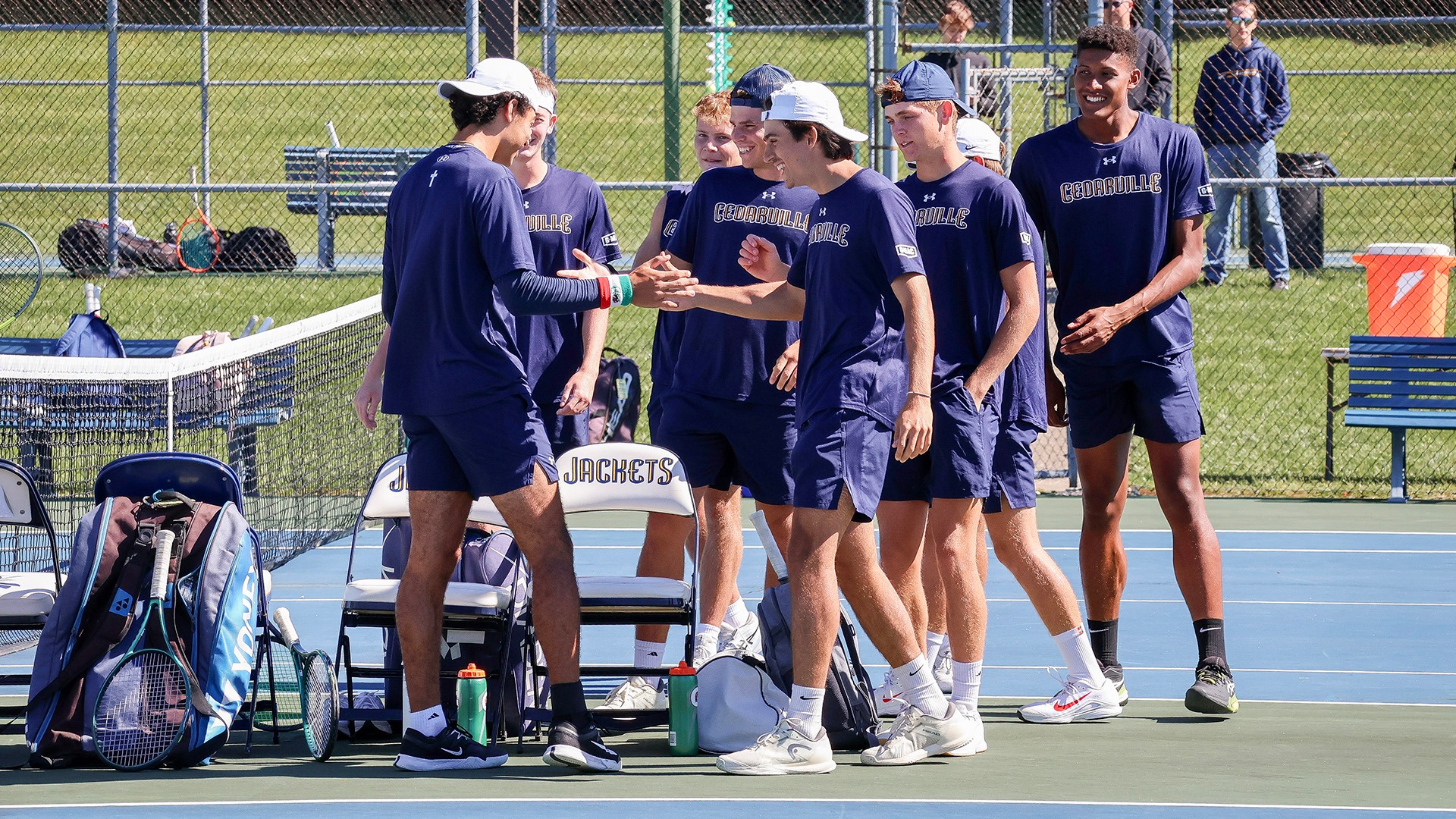 Men's Tennis Celebration