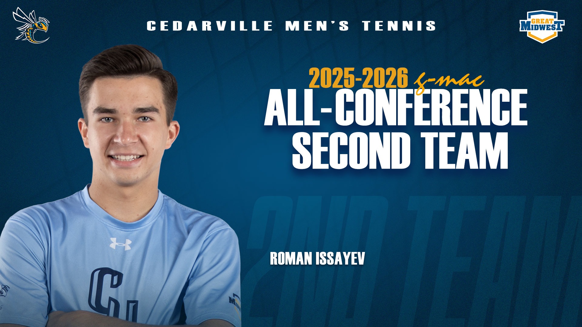 Roman Issayev - 2026 All-G-MAC Men's Tennis Team