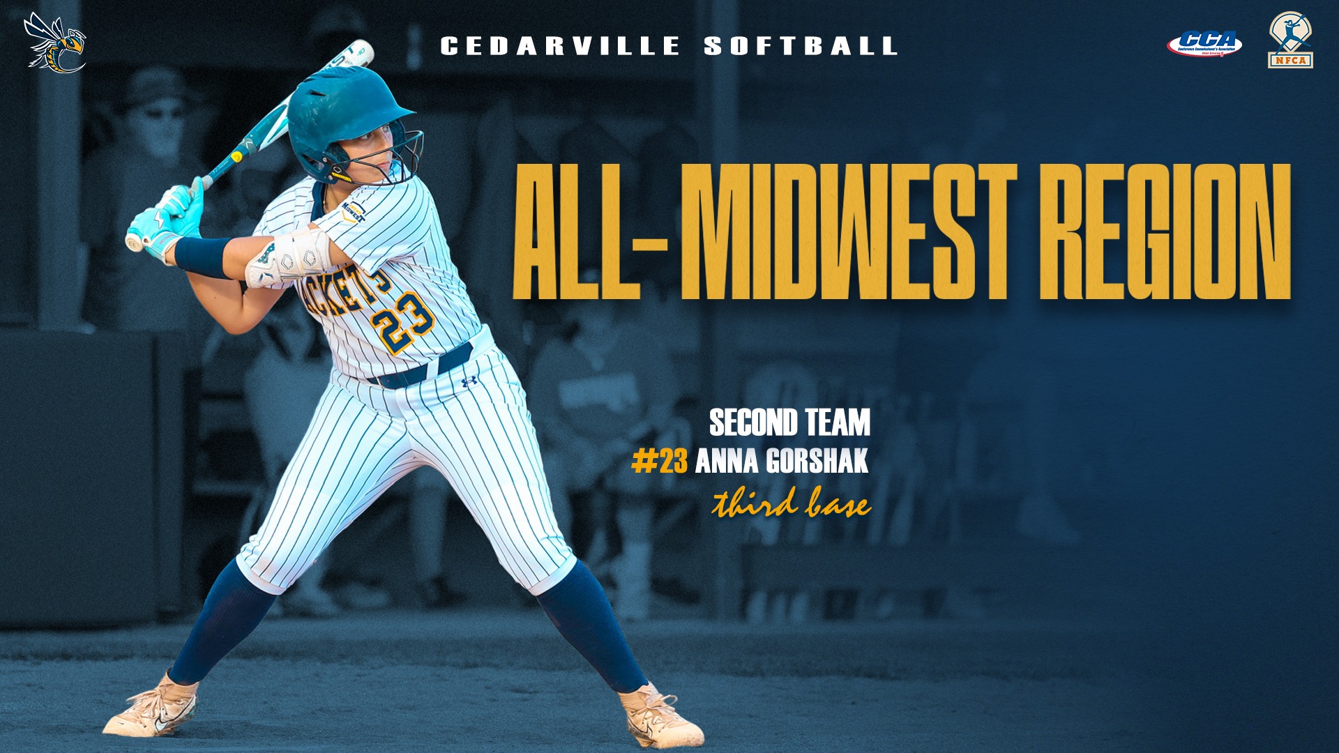 Anna Gorshak - 2026 D2CCA, NFCA All-Midwest Region Teams