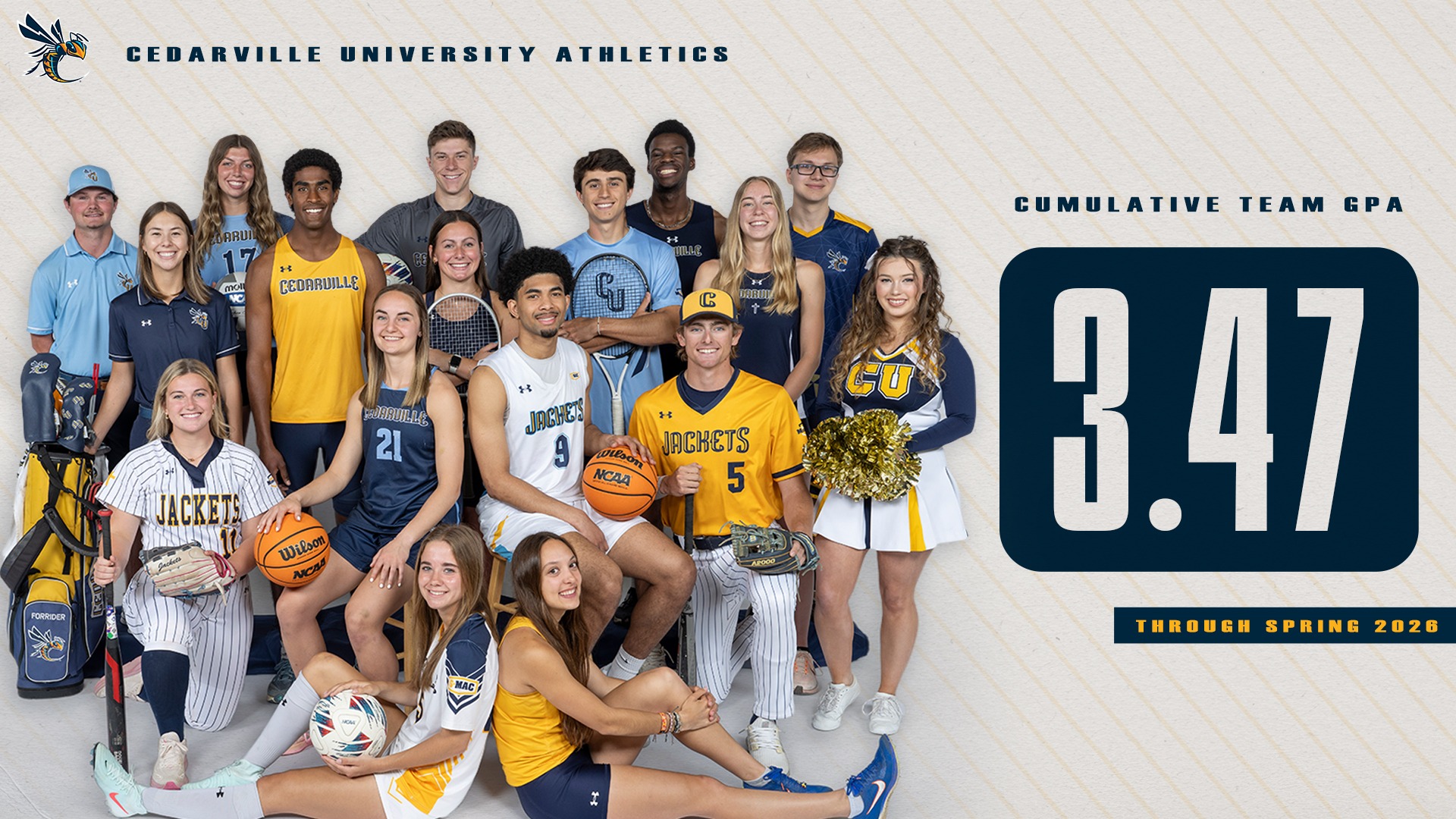 Cedarville University Athletics - Overall GPA through Spring 2026