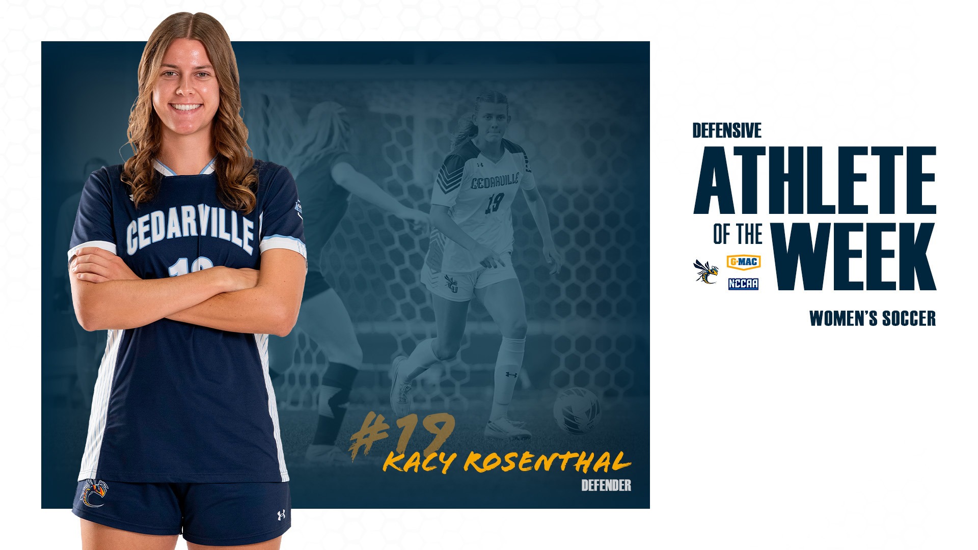 Kacy Rosenthal - G-MAC, NCCAA Women's Soccer Defensive Athlete of the Week