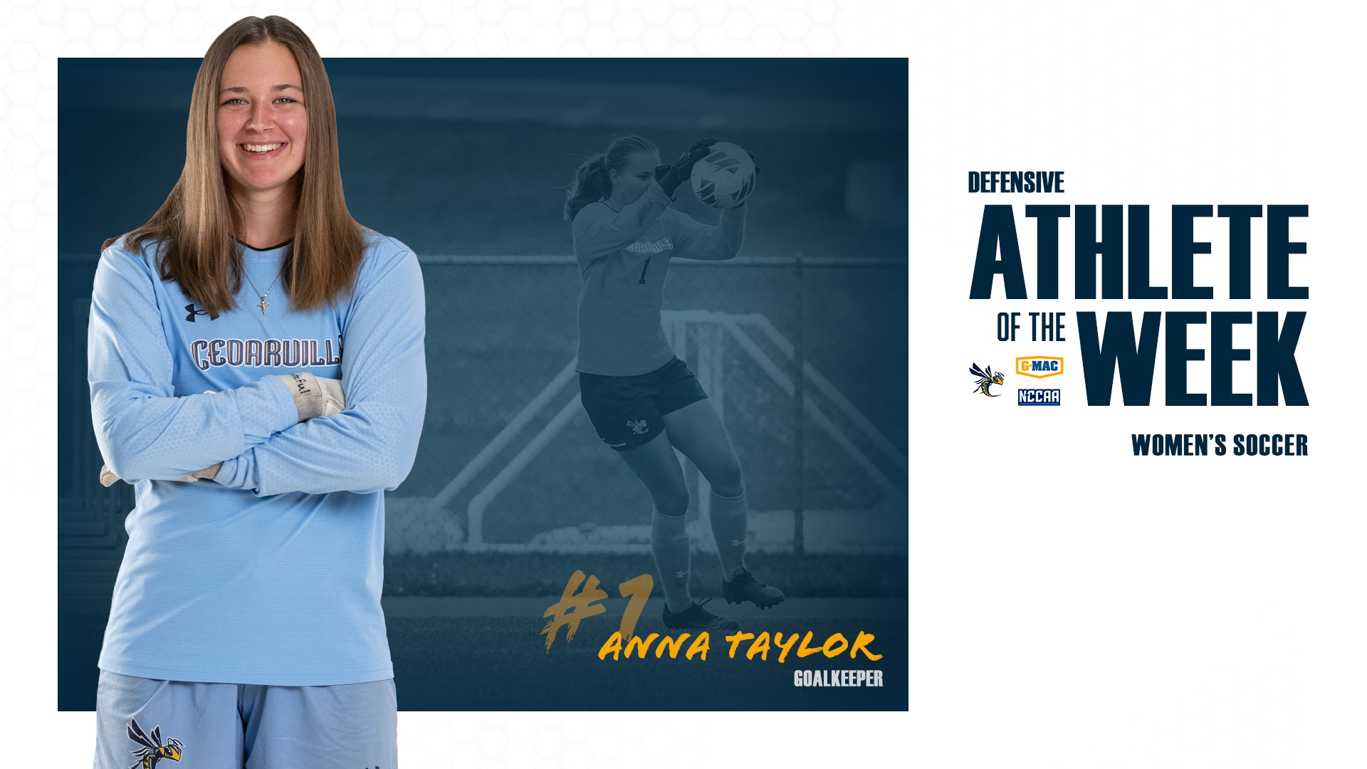 Anna Taylor - G-MAC, NCCAA Women's Soccer Defensive Athlete of the Week