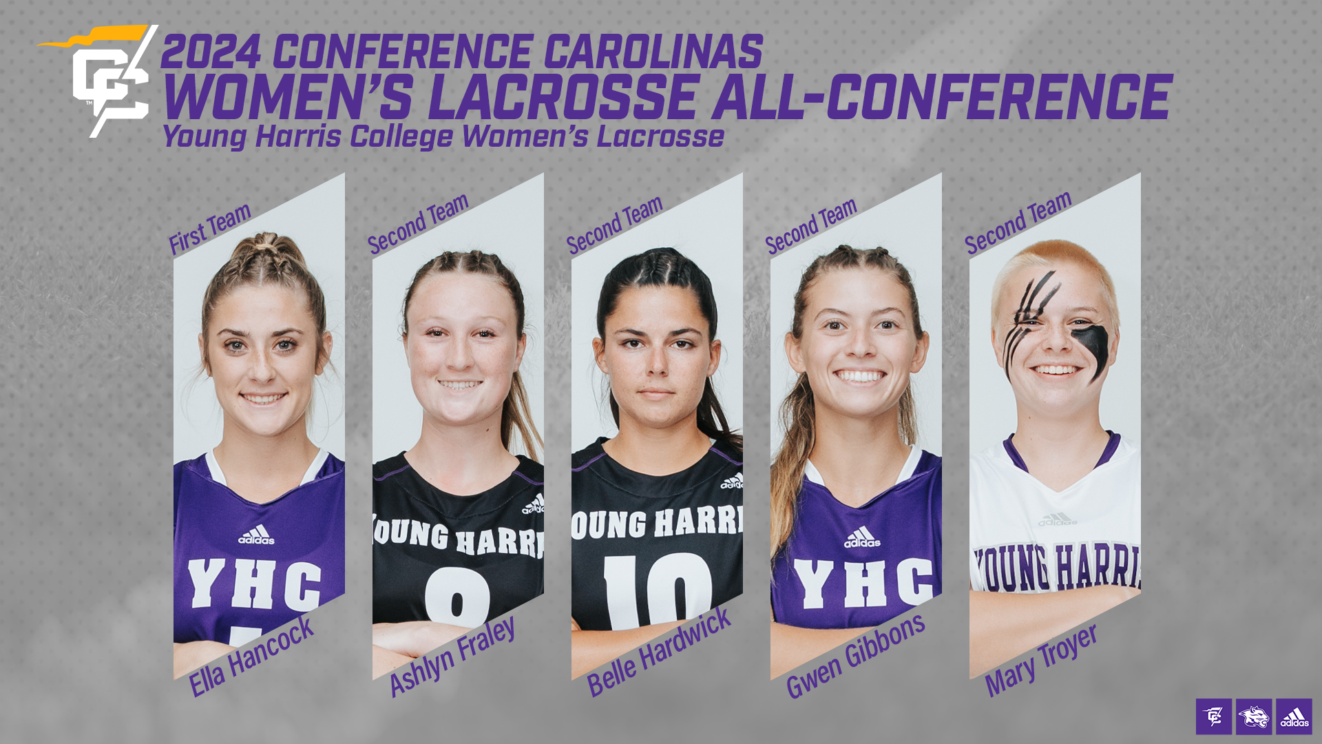 Women's Lacrosse Conference Carolinas All-Conference Honors Graphic