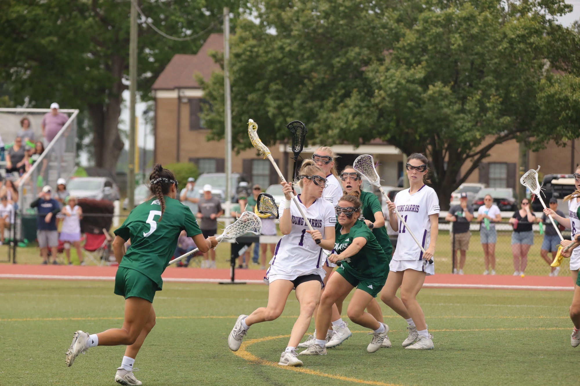Ella Hancock Cradling Against Mount Olive in the Championship Game
