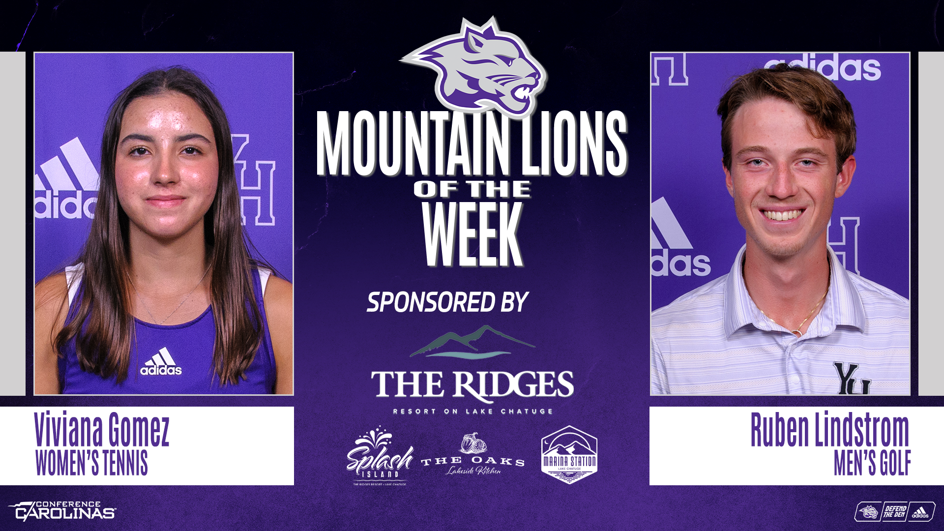 Viviana Gomez and Ruben Lindstrom Win Mountain Lion of The Week Honors