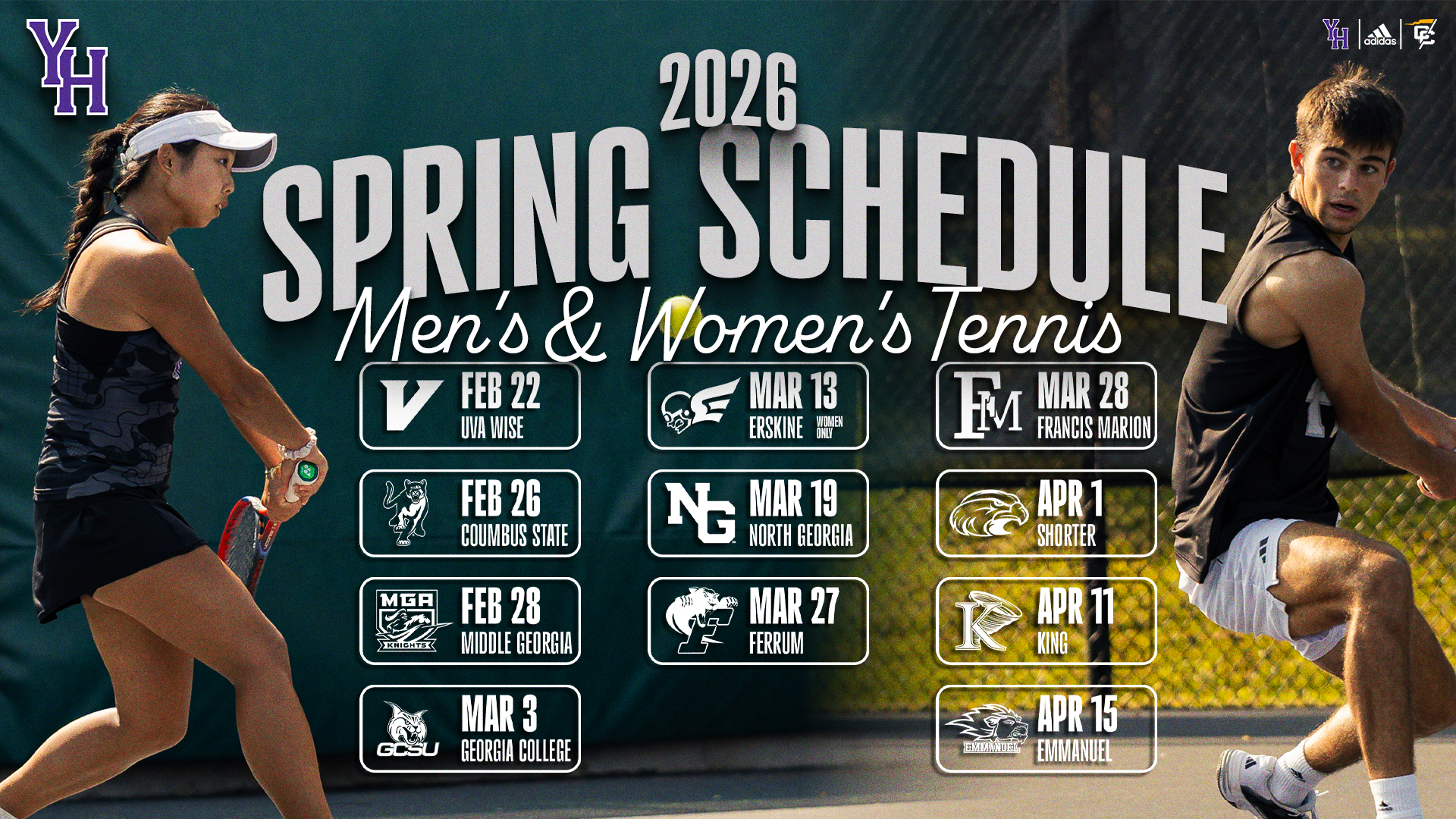 2026 Tennis Schedule