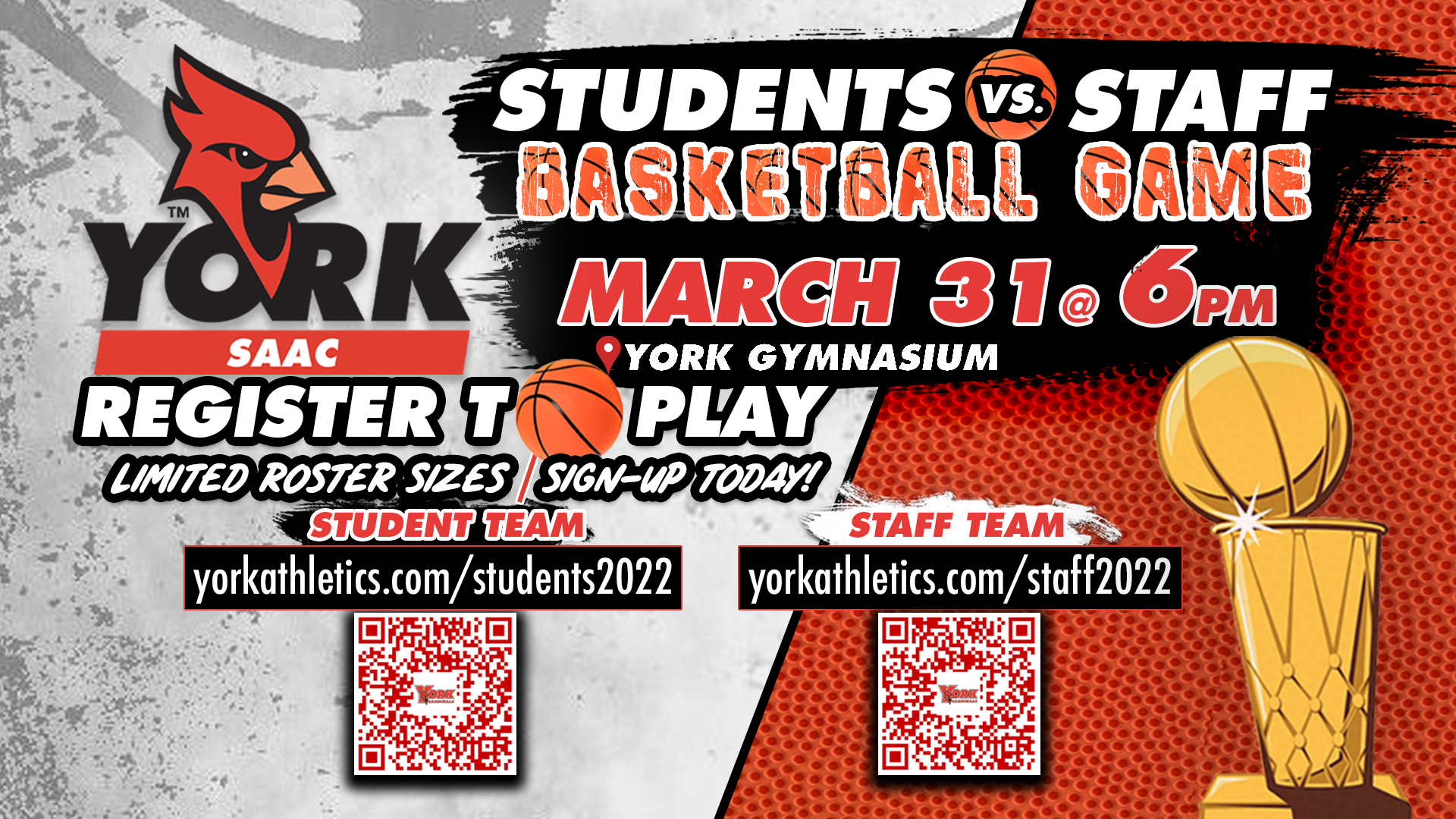 SAAC Students vs. Staff Basketball Game 2022 -WR-