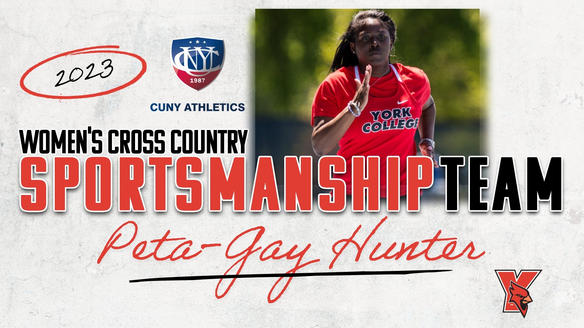 WXC 2023 CUNYAC Sportsmanship Team Peta-Gay Hunter