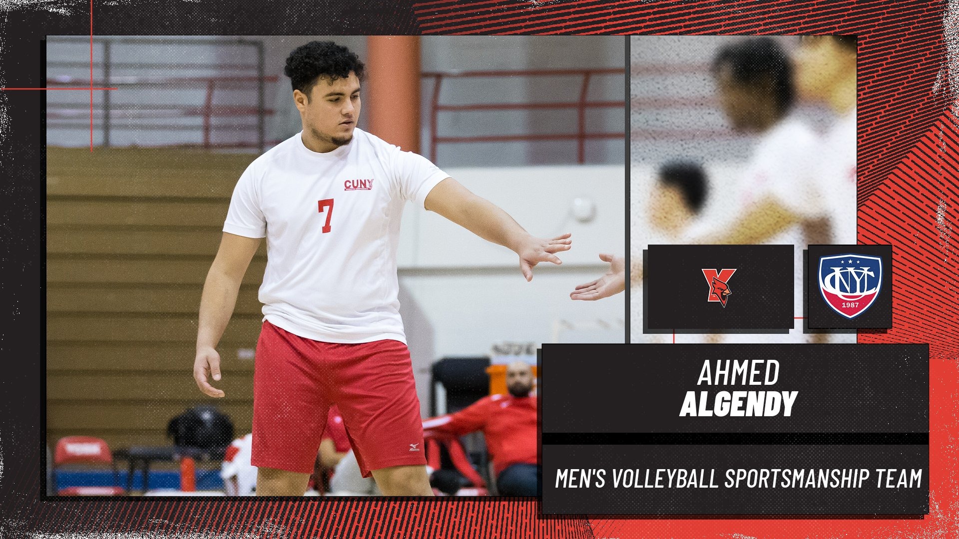 Algendy recognized on CUNYAC Men’s Volleyball Sportsmanship Team York