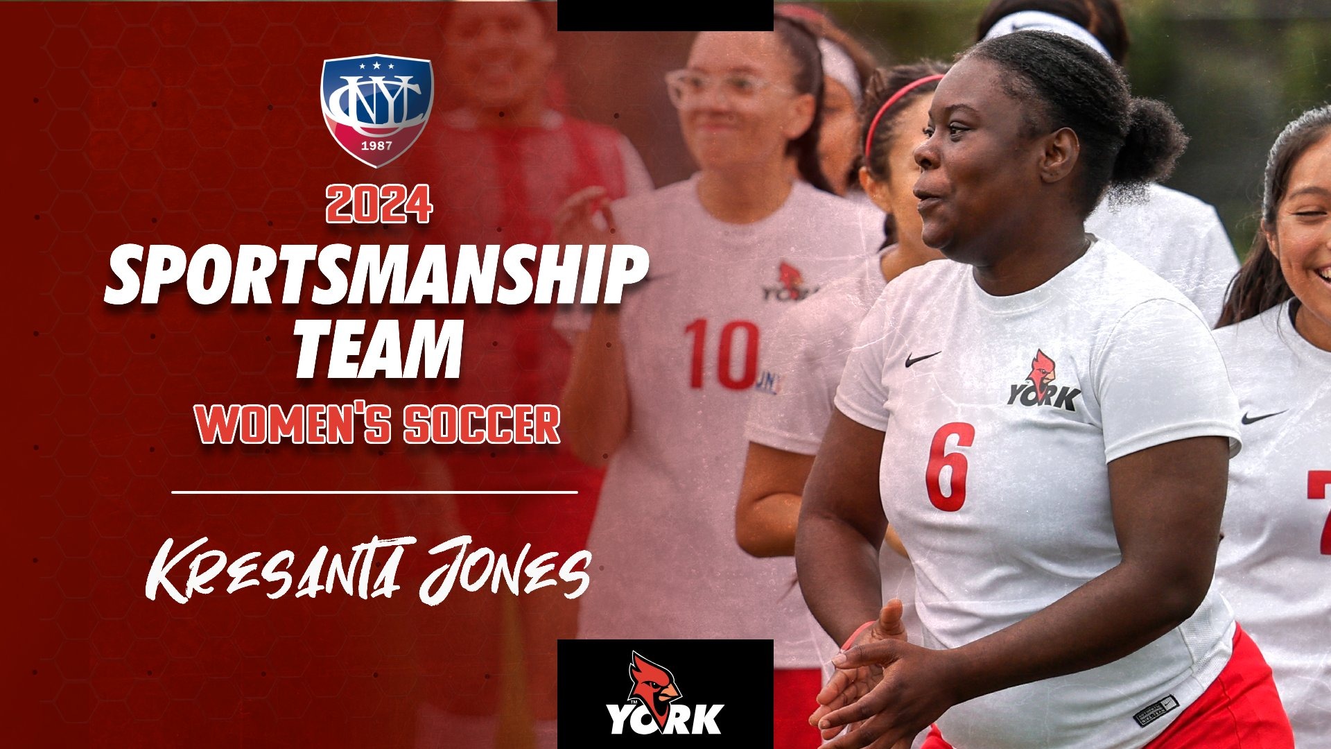 2024 CUNYAC Women's Soccer Sportsmanship Team Kresanta Jones