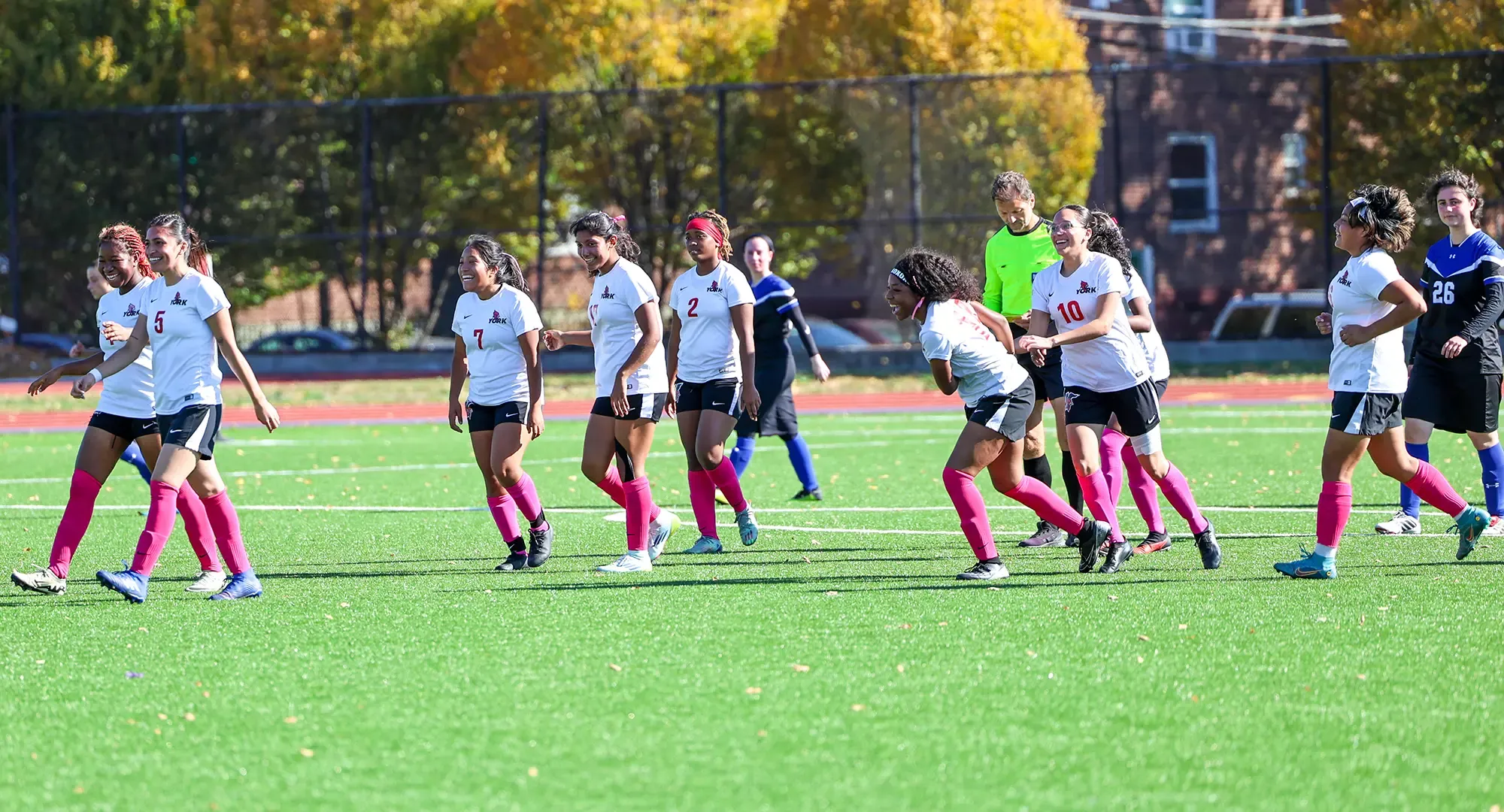 Women's Soccer Goal Celebration