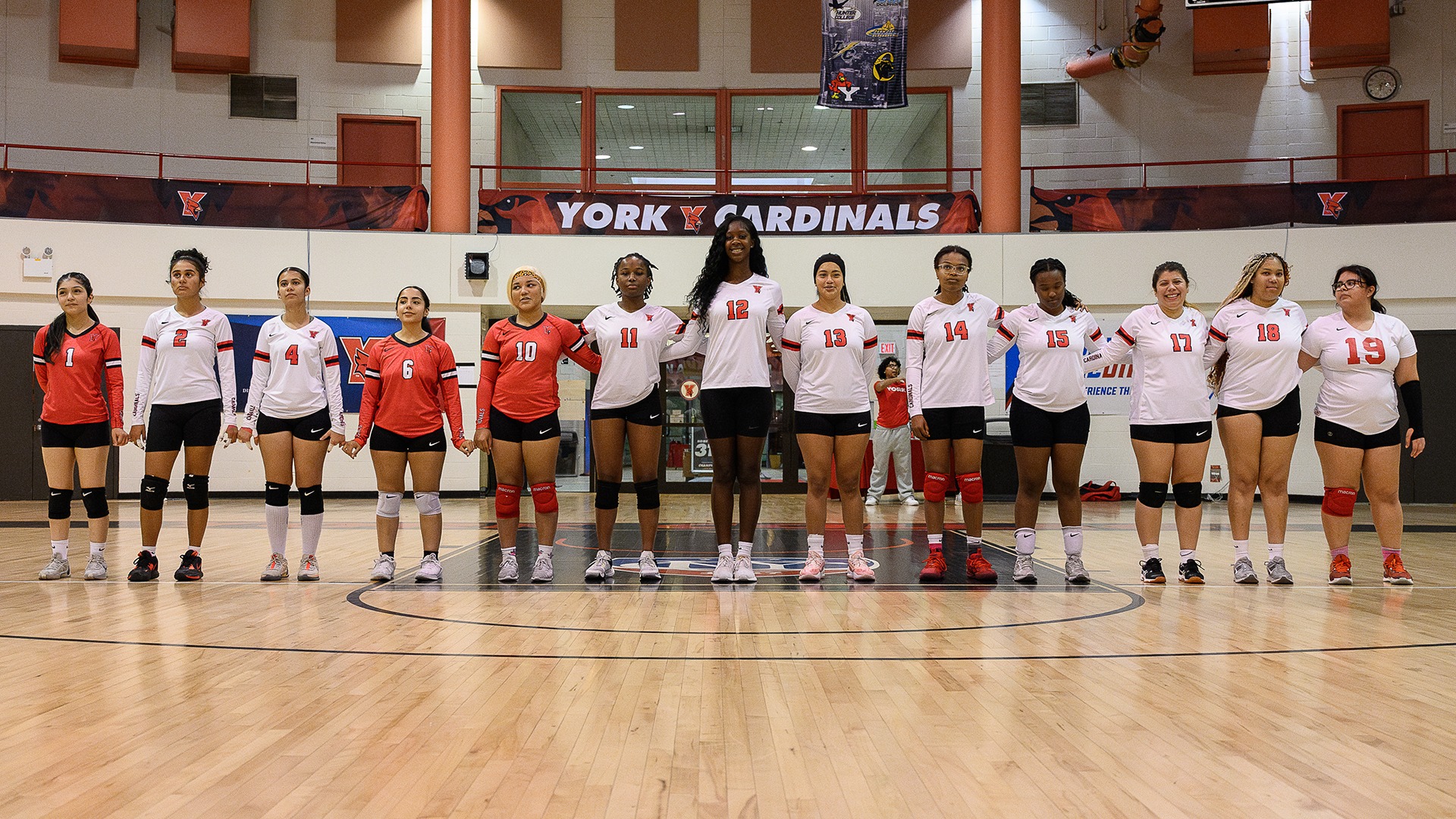 York College Women's Volleyball Starting Lineups