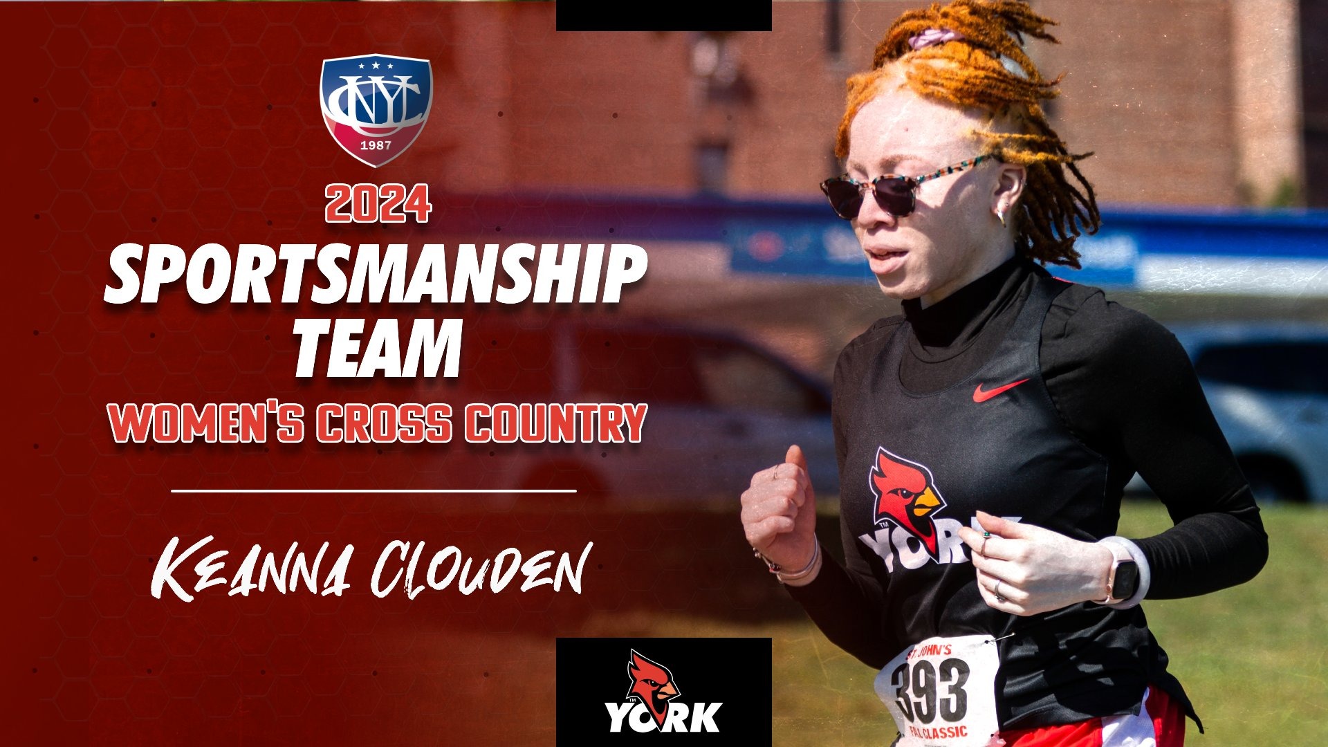 2024 CUNYAC Women's Cross Country Sportsmanship Team Keanna Clouden