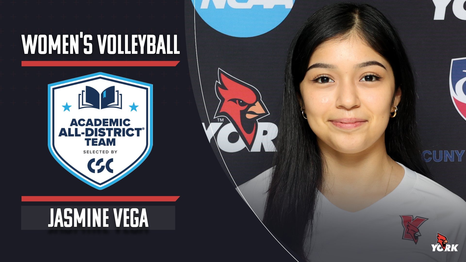 Jasmine Vega College Sports Communicators Academic All-District Women's Volleyball 2024