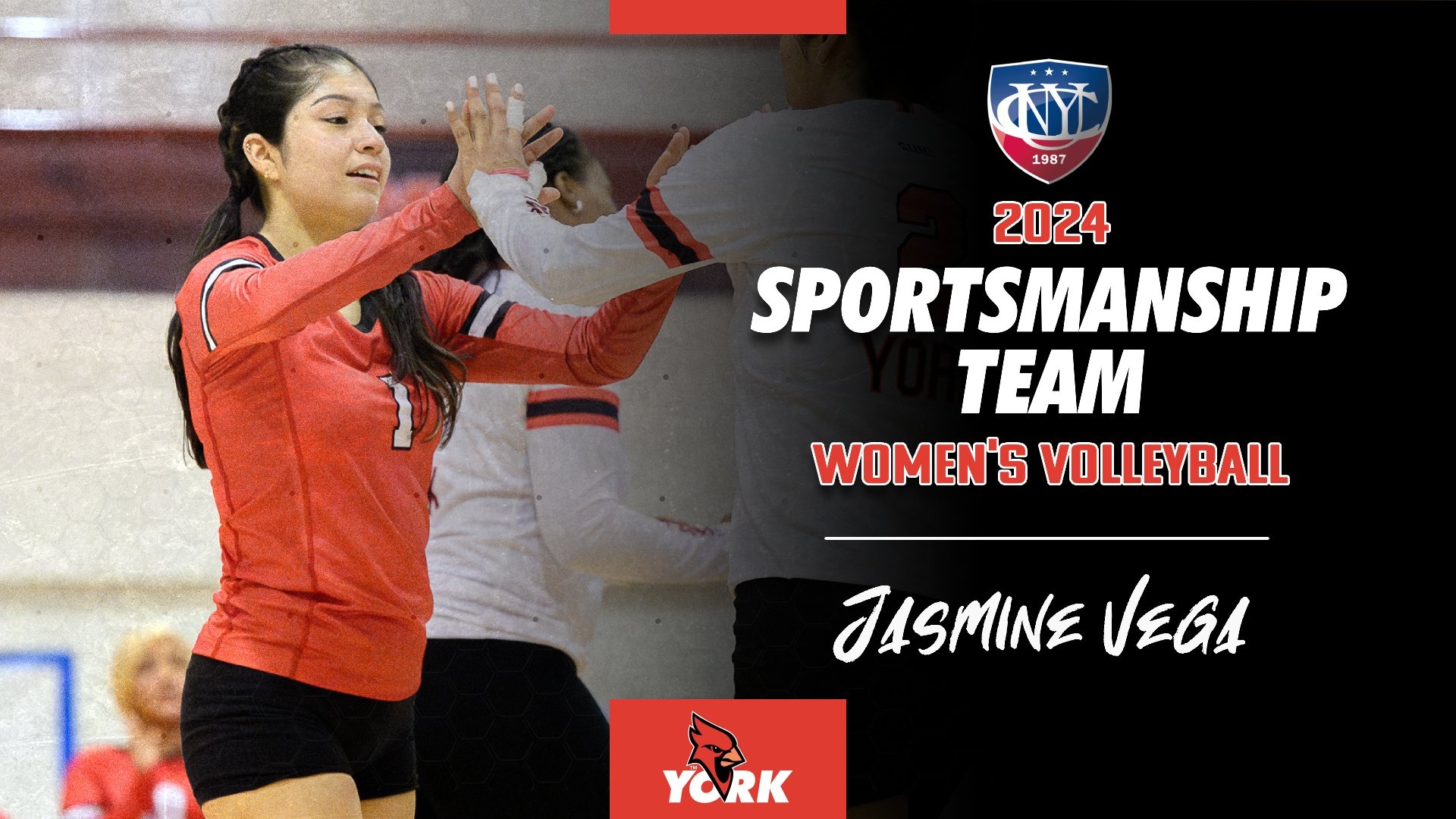 CUNYAC Women's Volleyball Sportsmanship Team Jasmine Vega