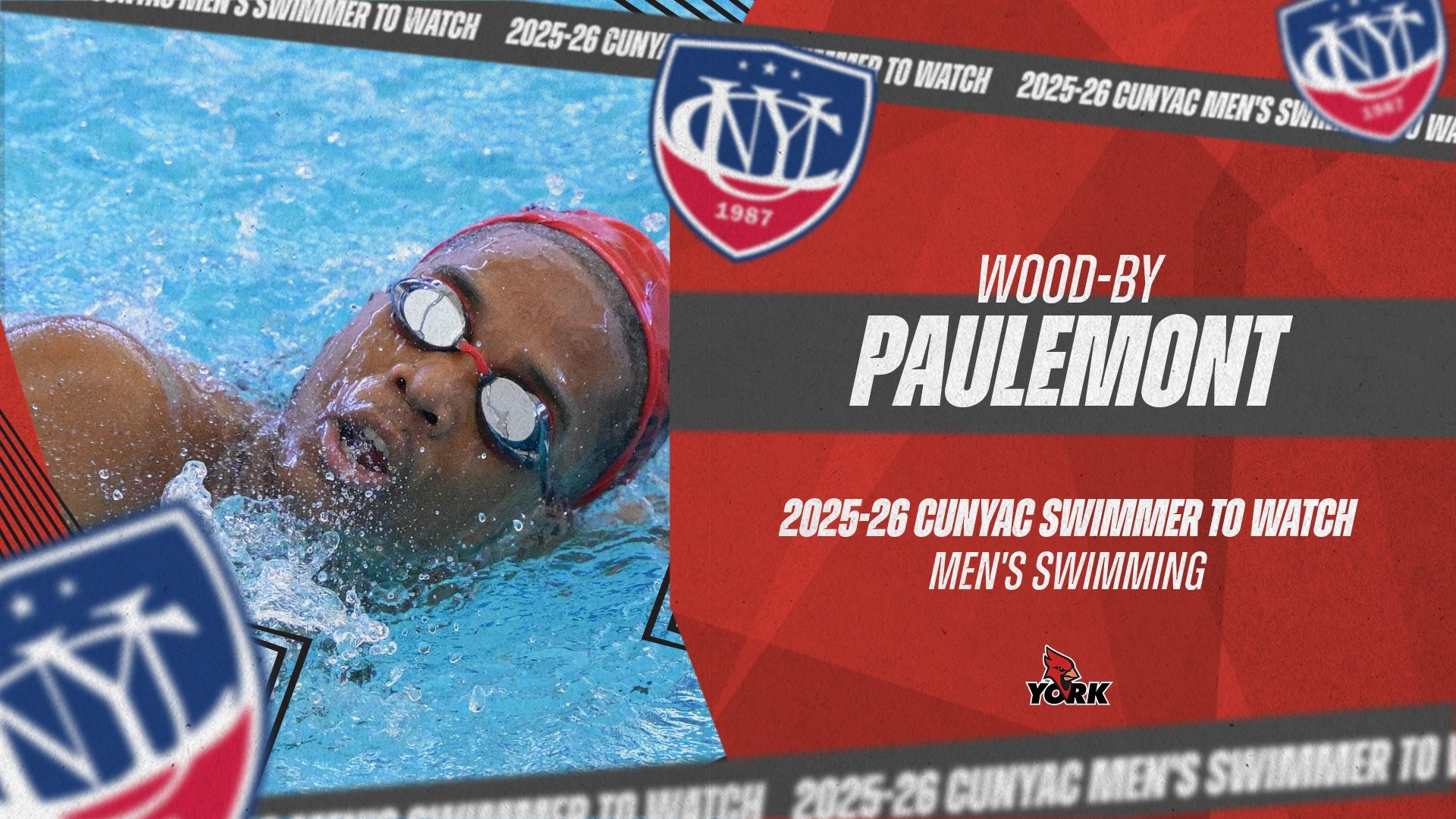 Wood-by Paulemont named a 2025-26 CUNYAC Men's Swimmer to Watch