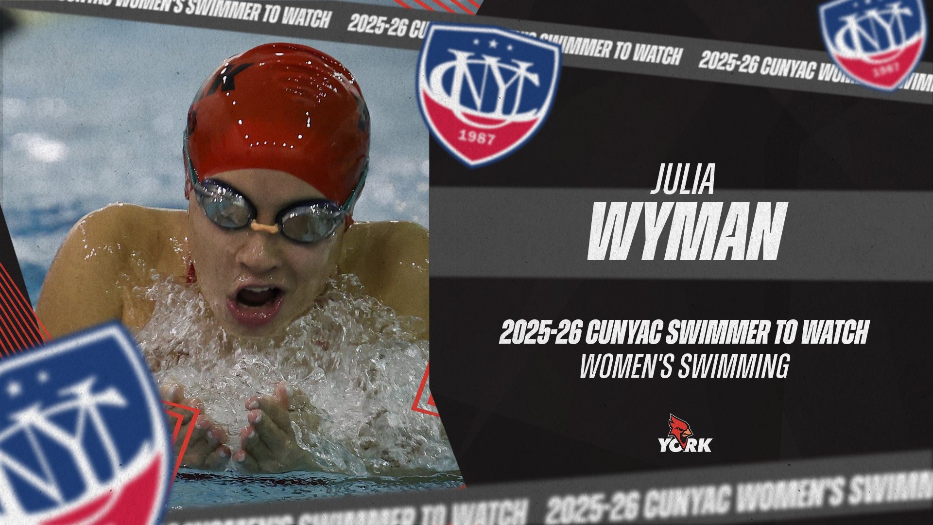 Julia Wyman named a 2025-26 CUNYAC Women's Swimmer to Watch