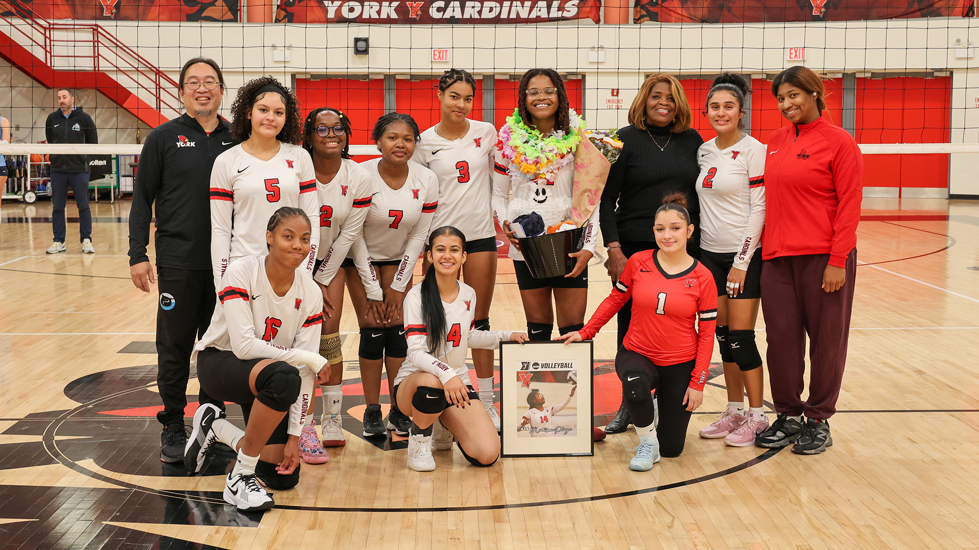 2025 York College Women's Volleyball Senior Day