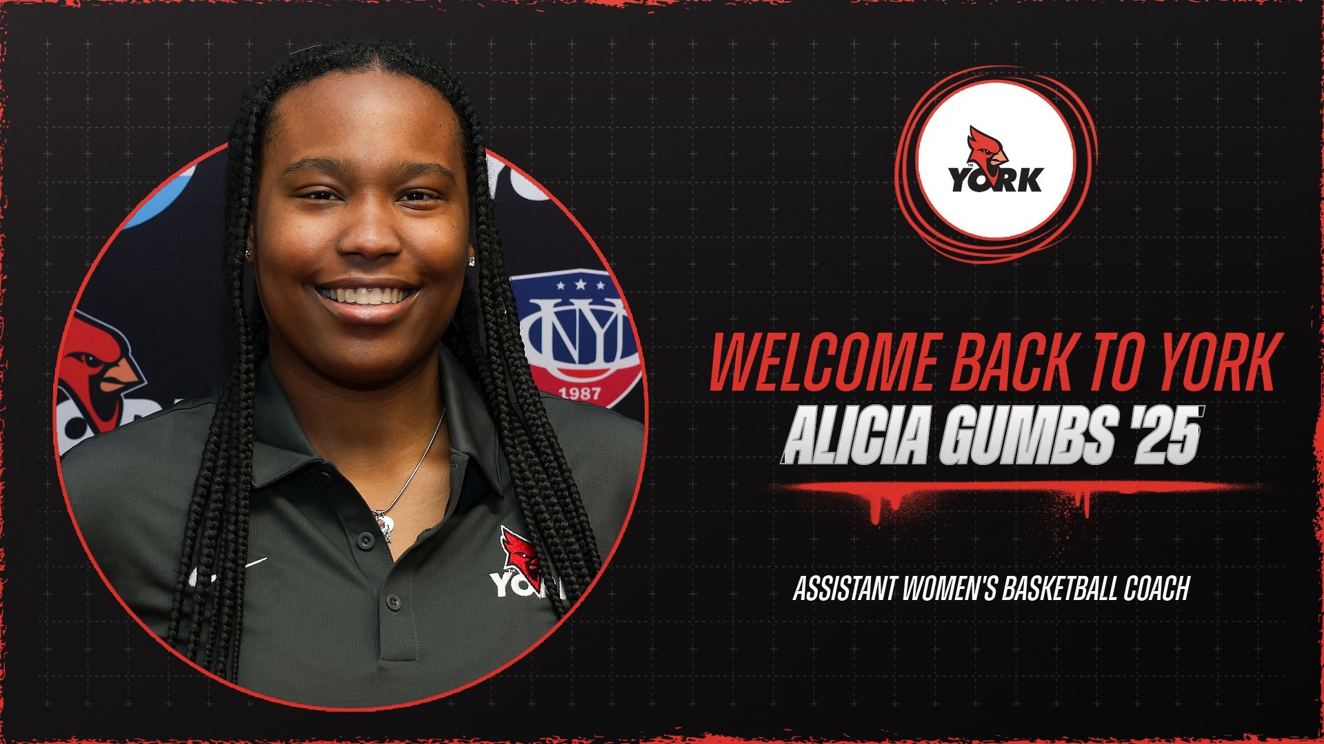 Alicia Gumbs welcomed back to York as assistant women's basketball coach