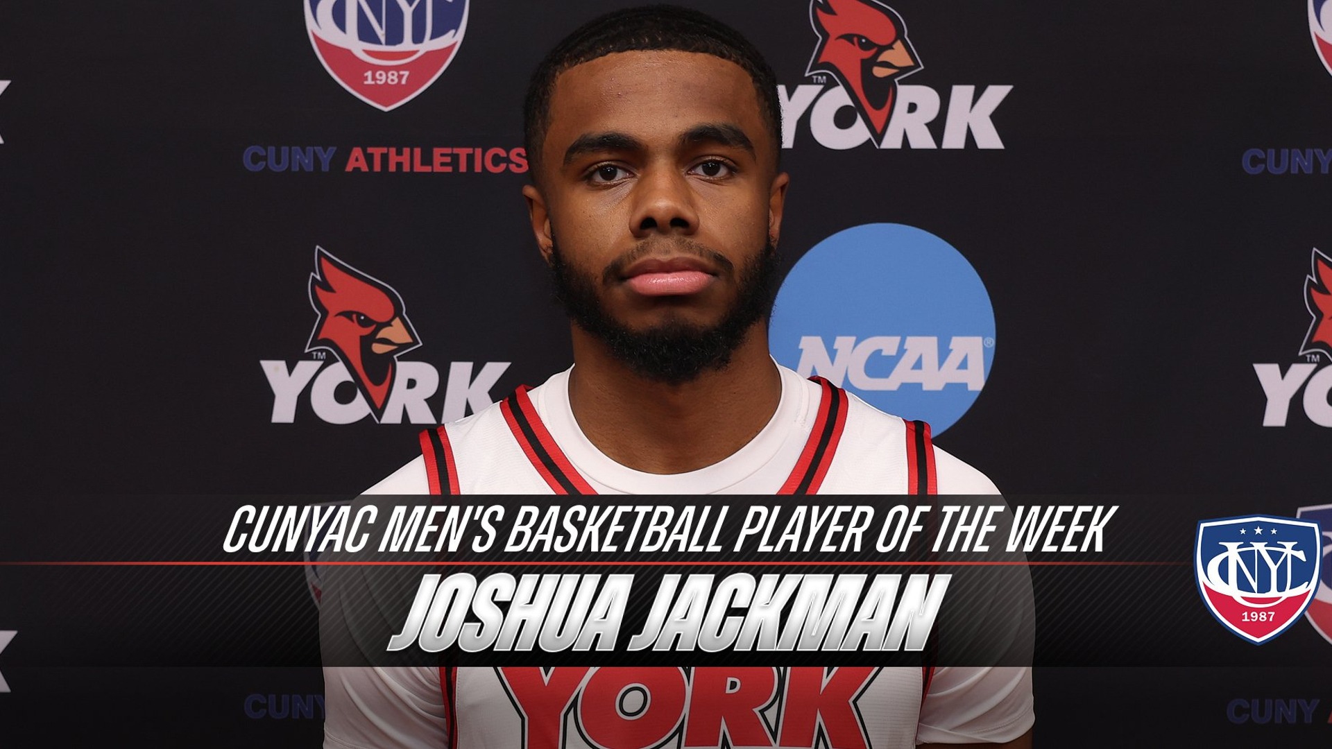 Joshua Jackman named the CUNYAC Men's Basketball Player of the Week