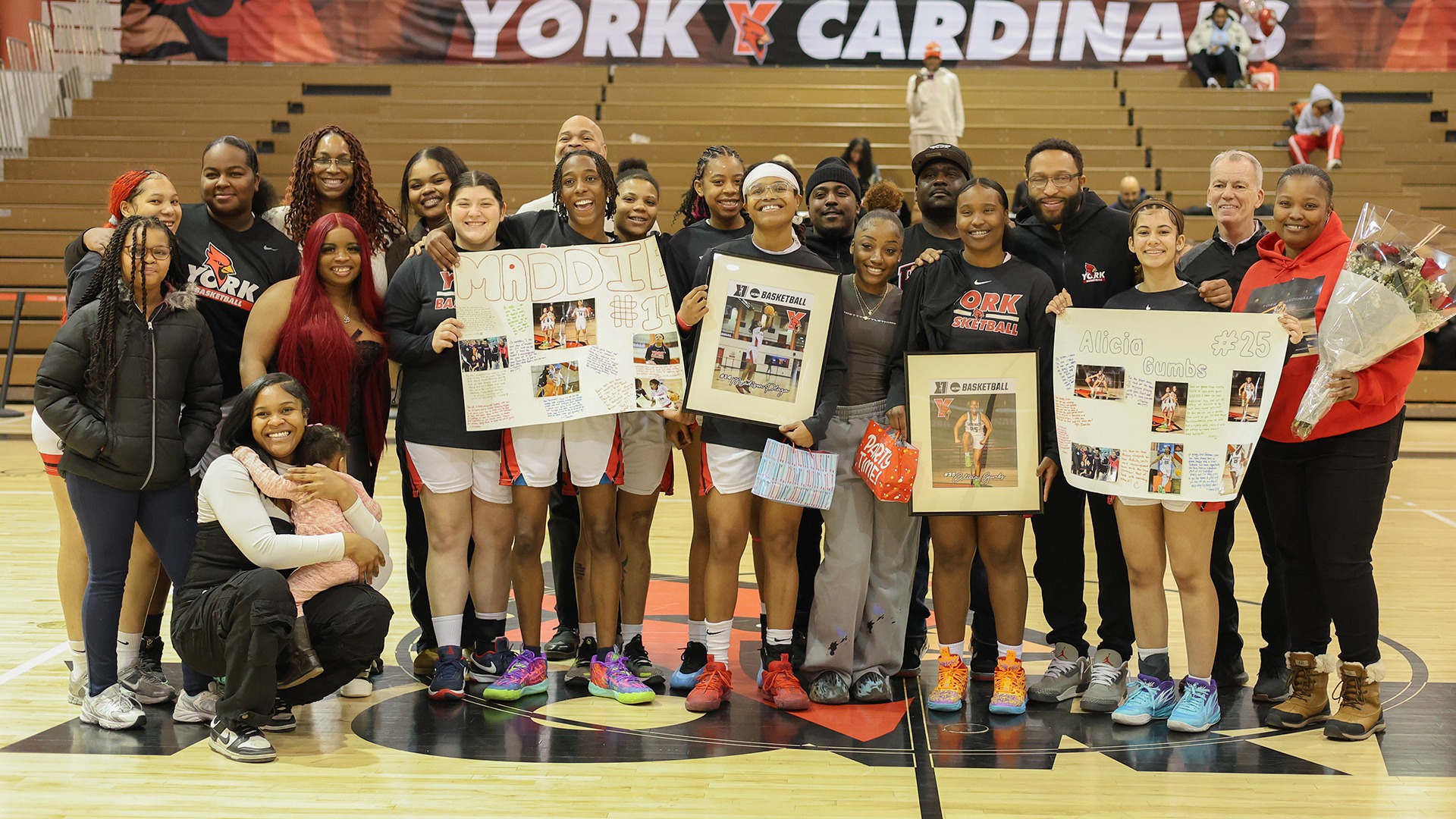 2024-25 York College Women's Basketball Senior Day