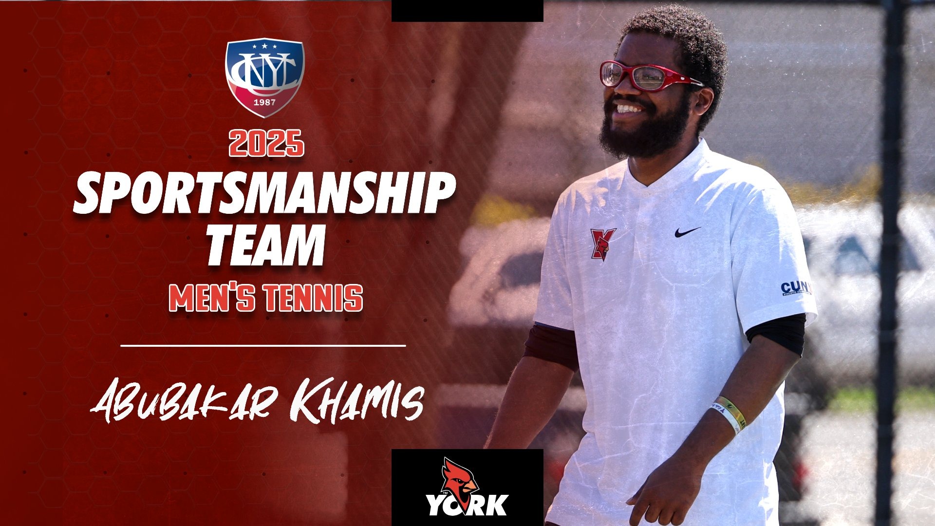 2025 CUNYAC Men's Tennis Sportsmanship Team - Abubakar Khamis