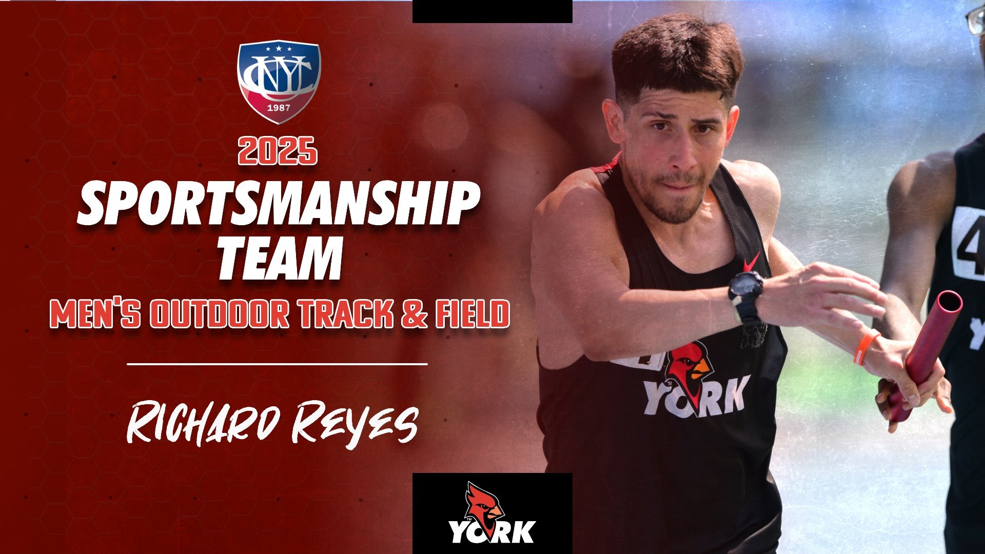 2025 CUNYAC Men's Outdoor Track & Field Sportsmanship Team - Richard Reyes