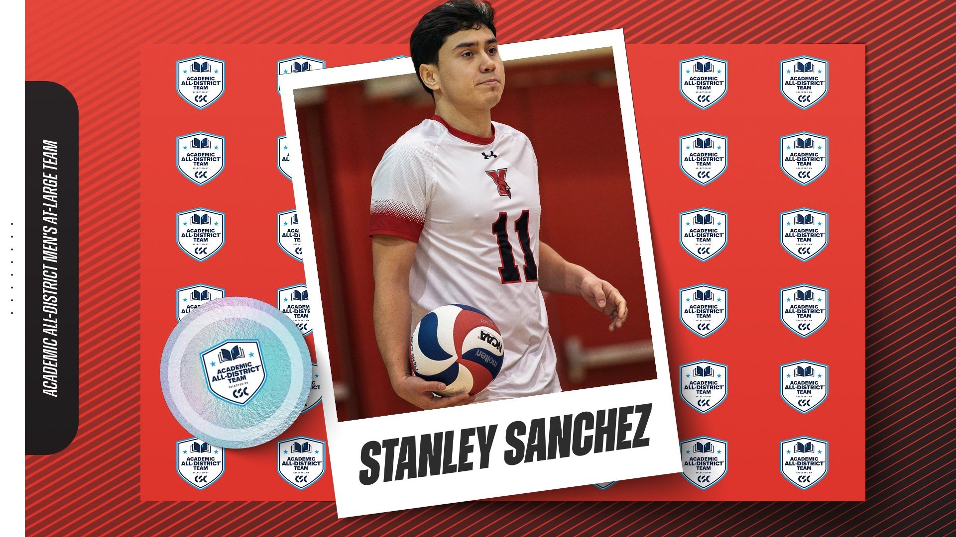 Stanley Sanchez College Sports Communicators (CSC) Academic All-District Men's At-Large Team