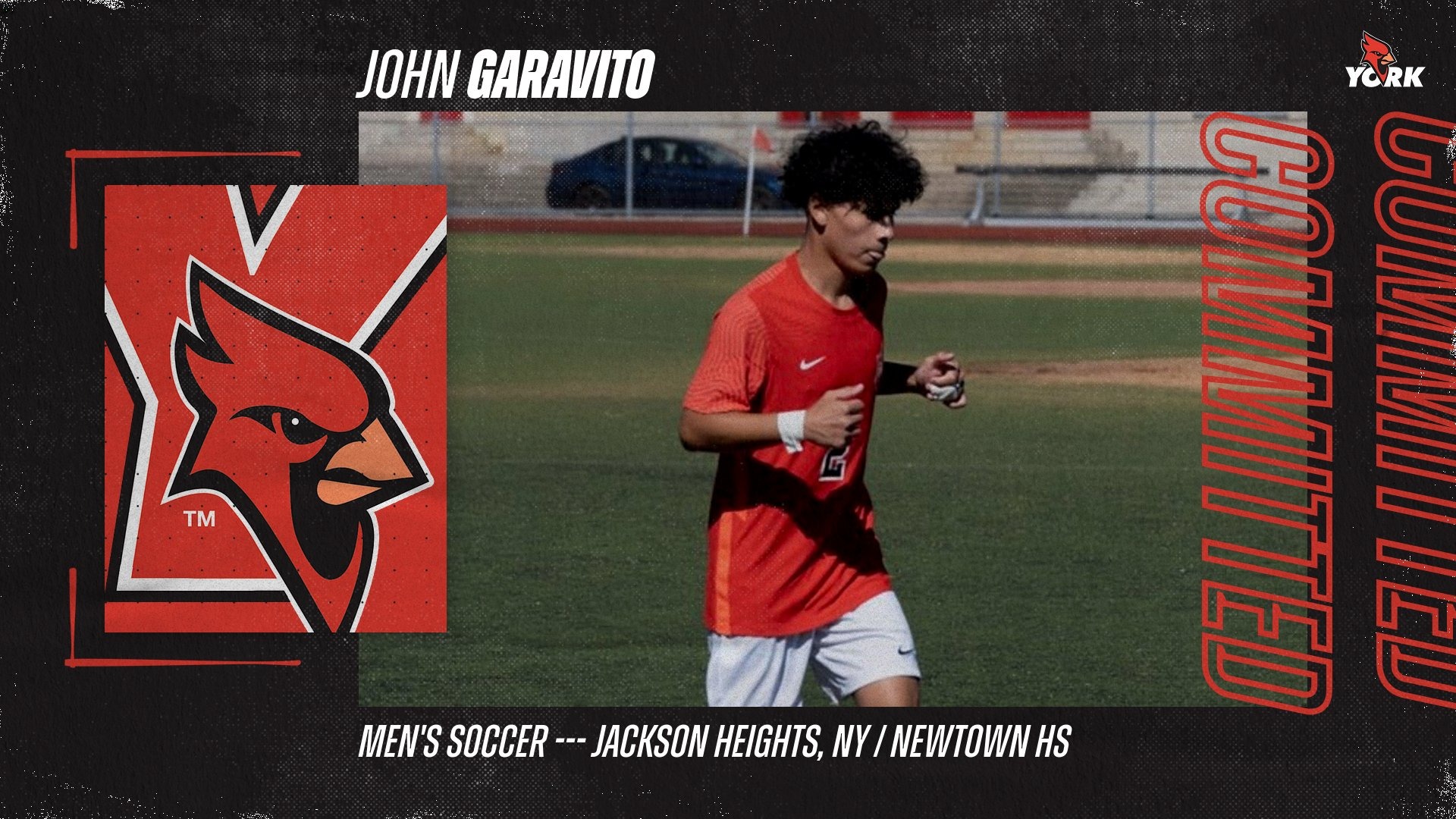 John Garavito commits to York College Men's Soccer
