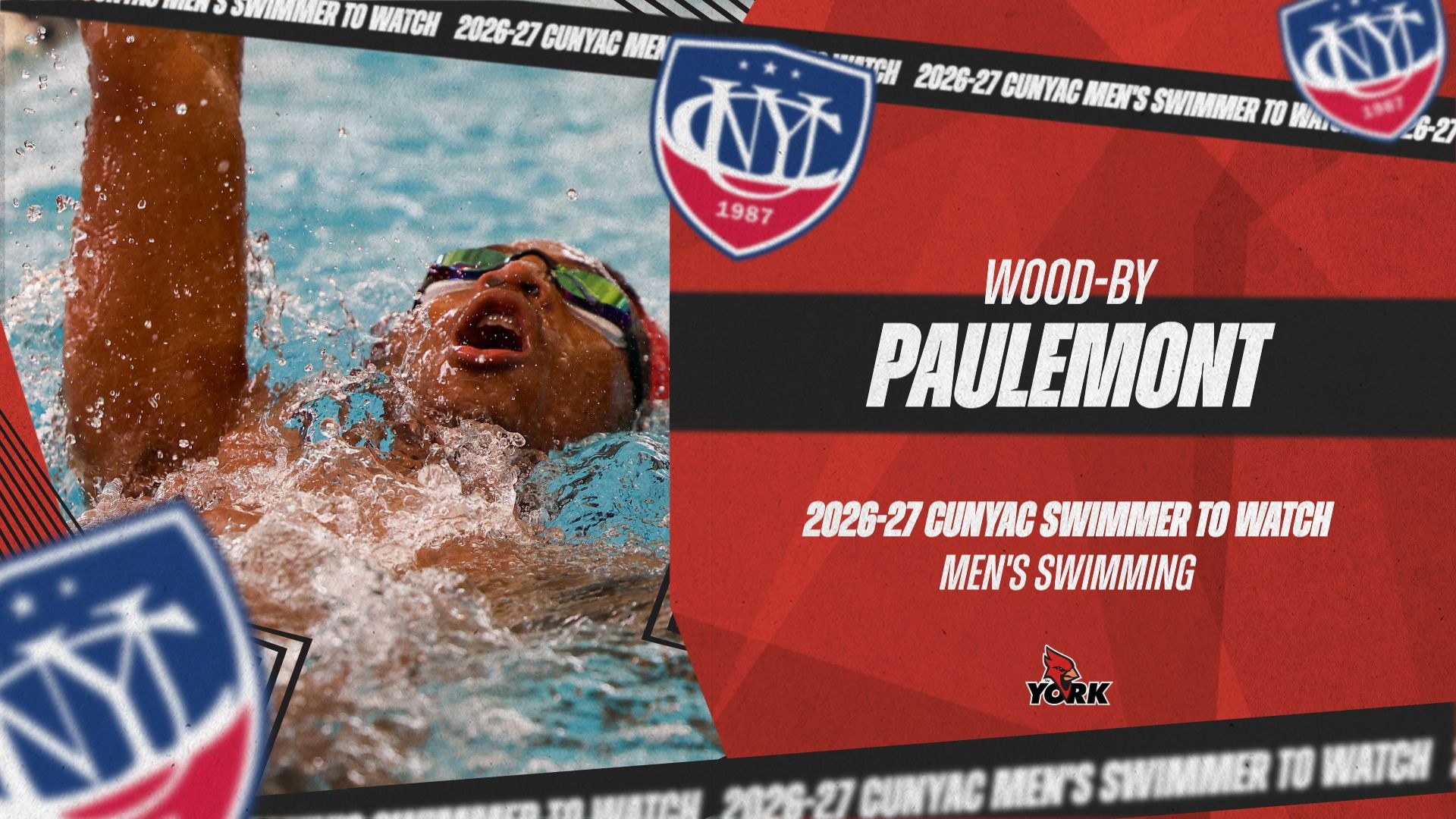 Wood-by Paulemont named a 2026-27 CUNYAC Men's Swimmer to Watch