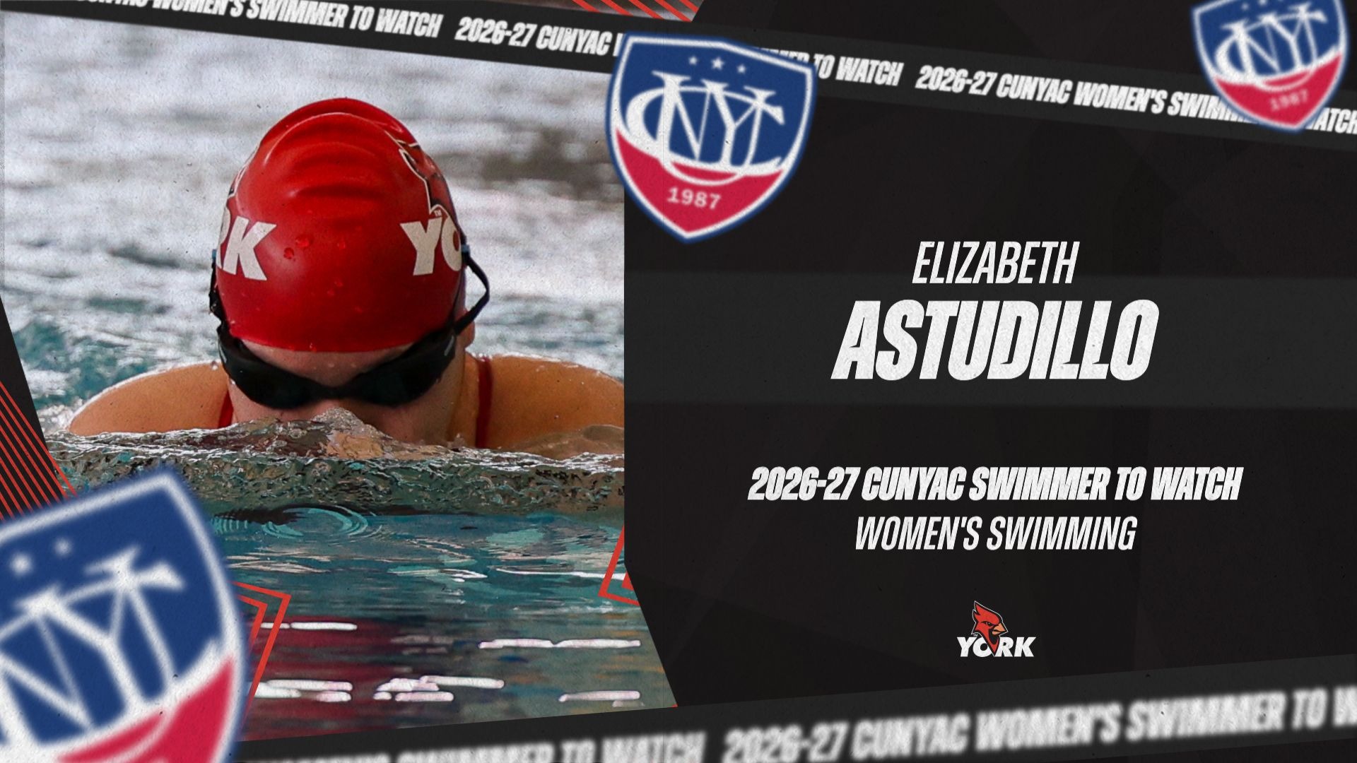 Elizabeth Astudillo named a 2026-27 CUNYAC Women's Swimmer to Watch