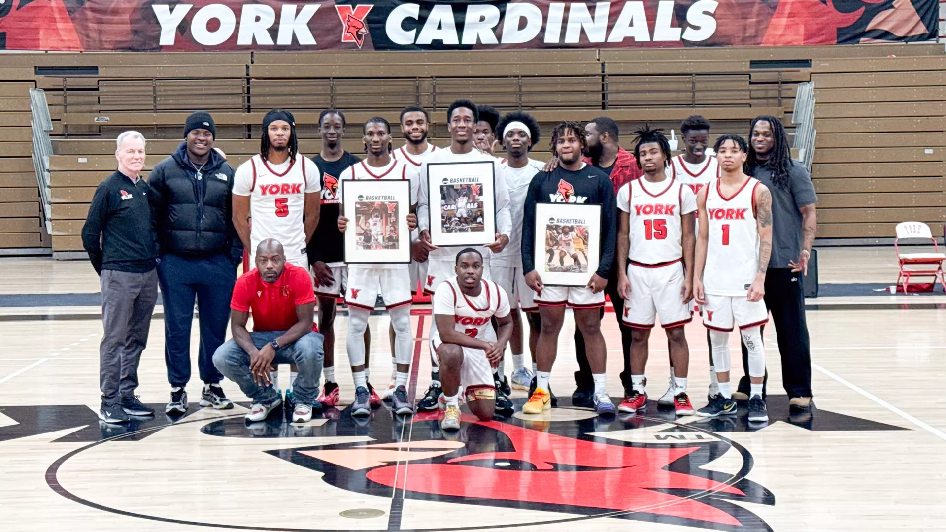 York College Men's Basketball Senior Day 2025-26 Photo