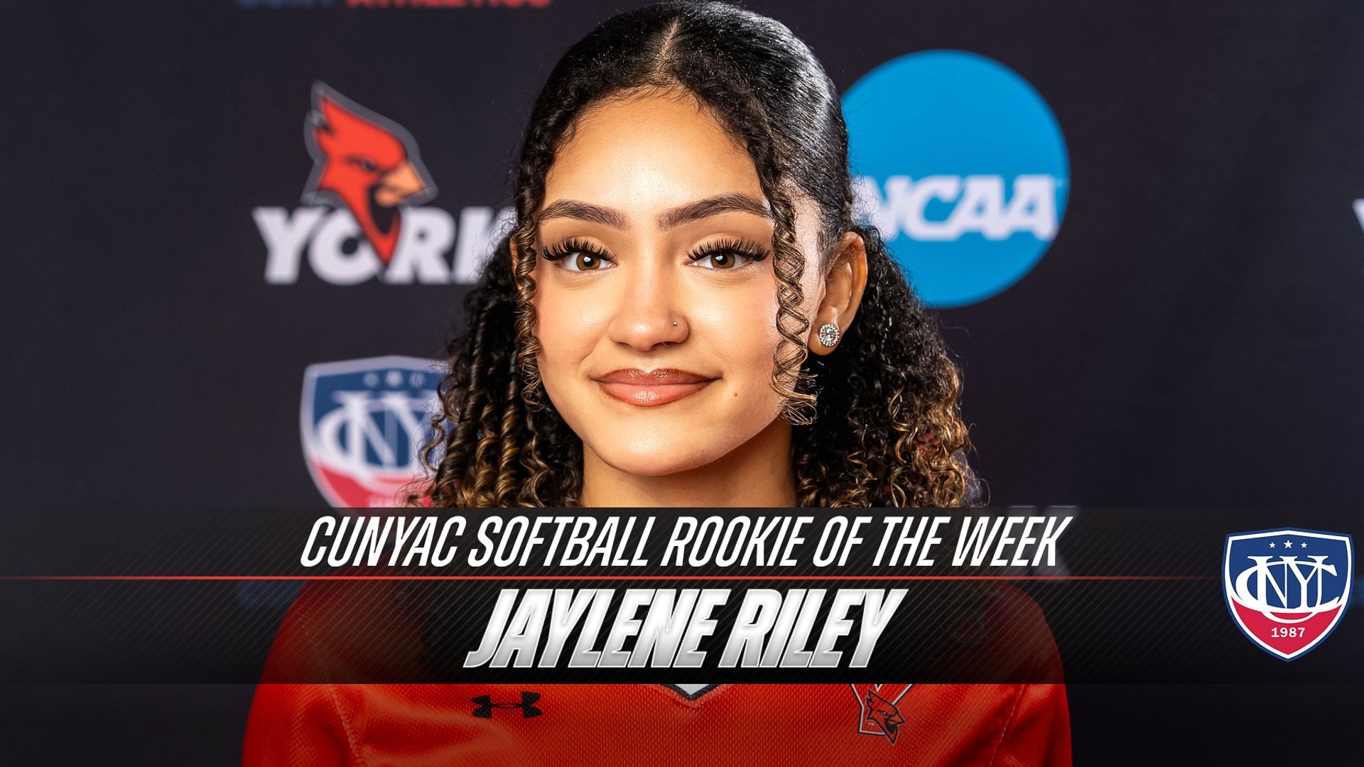 Jaylene Riley named the CUNYAC Softball Rookie of the Week