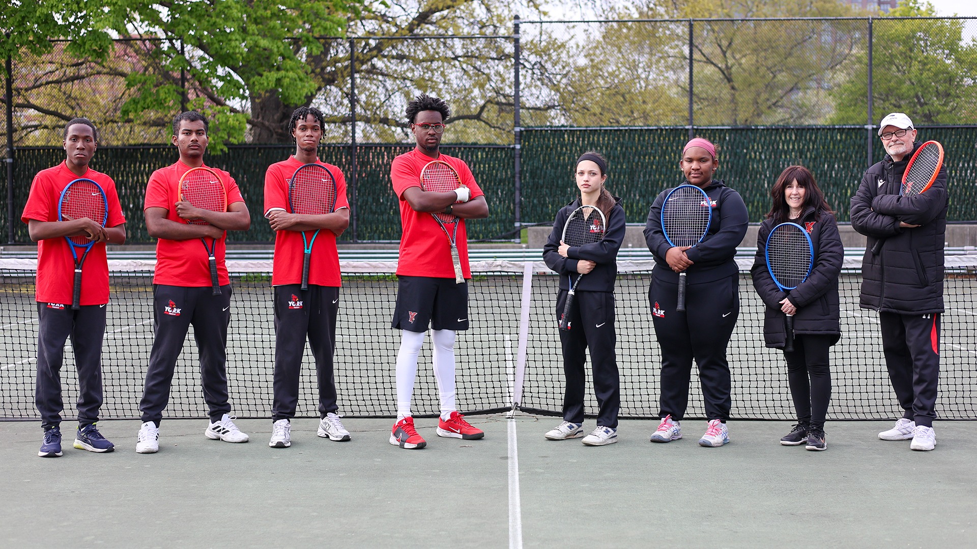2026 York College Men's Tennis Team Photo