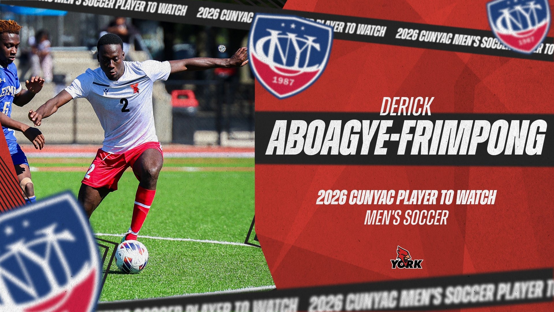 Derick Aboagye-Frimpong named a 2026 CUNYAC Men's Soccer Player to Watch