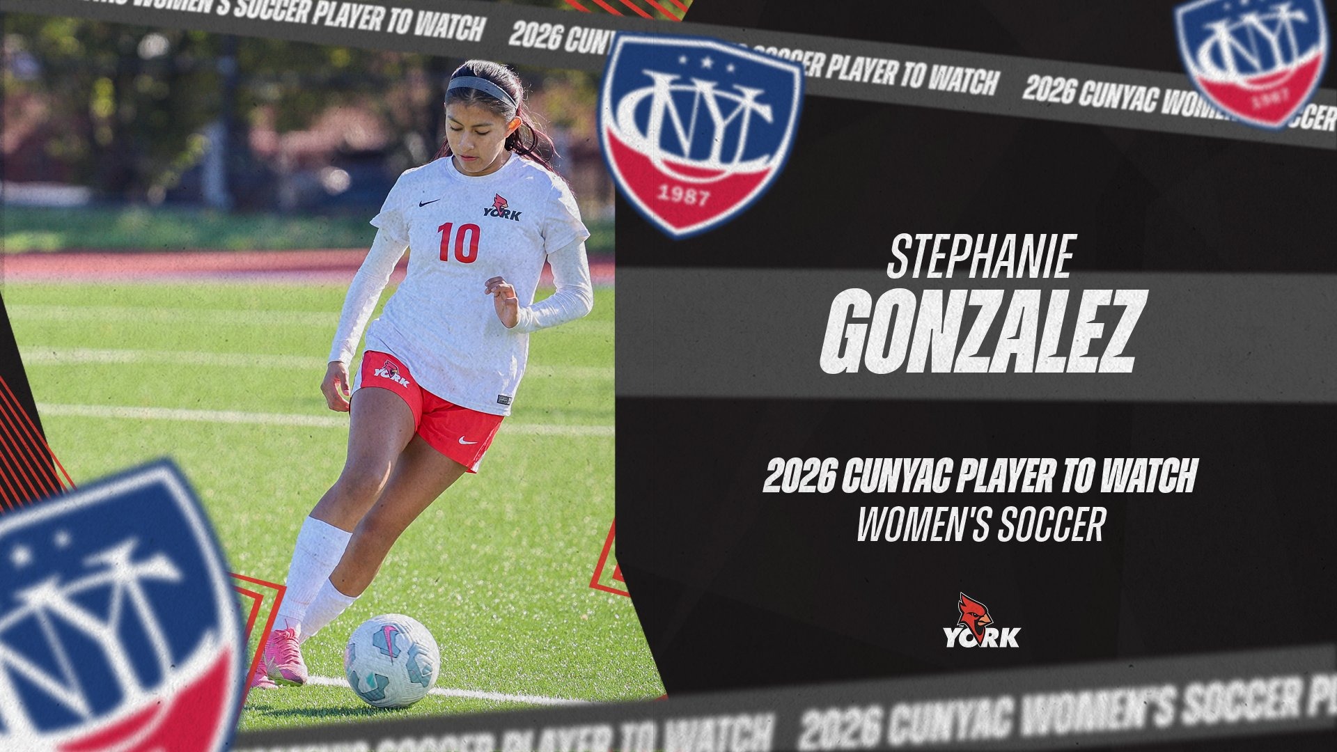 Stephanie Gonzalez named a 2026 CUNYAC Women's Soccer Player to Watch