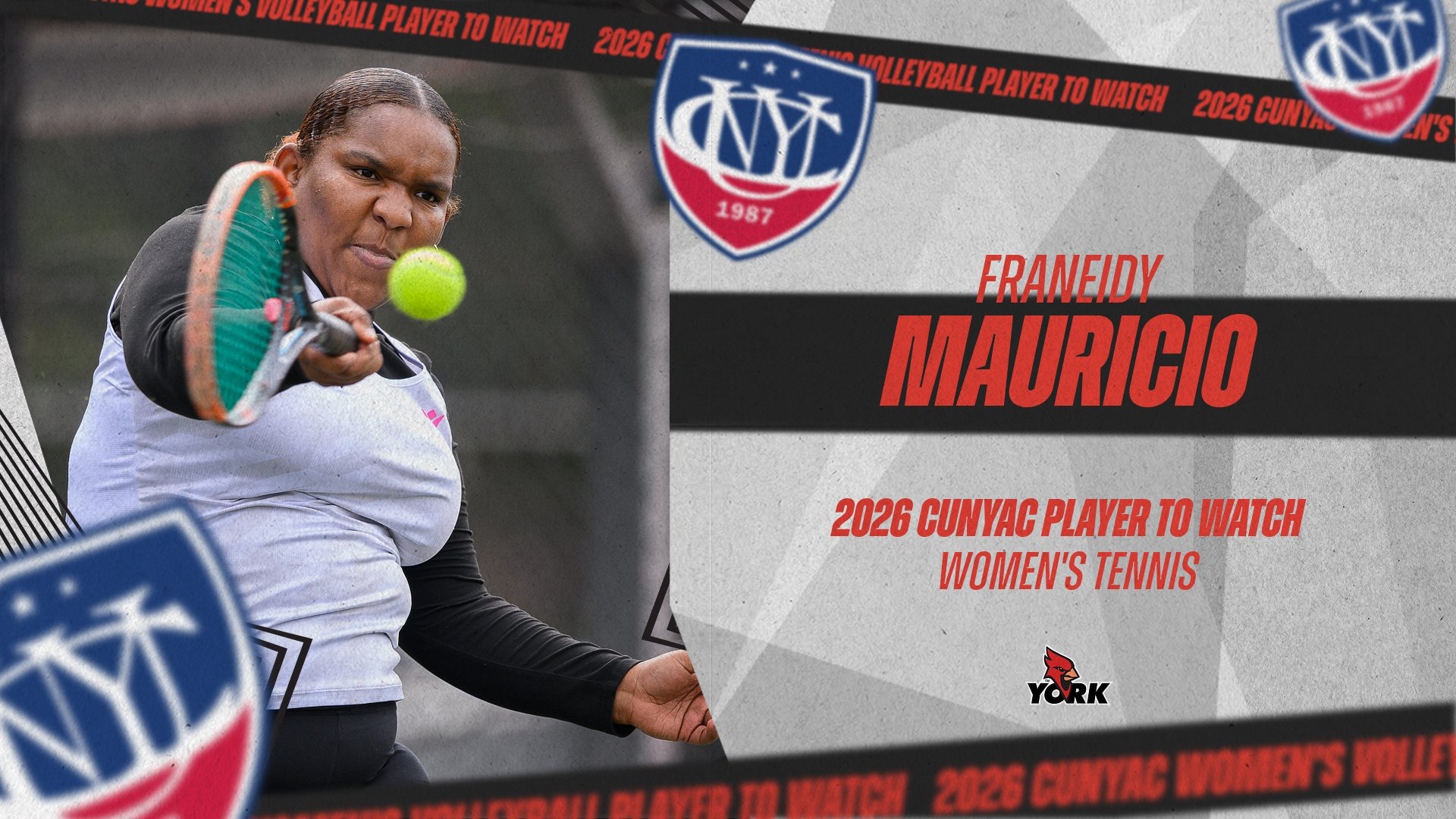 Franeidy Mauricio named 2026 CUNYAC Women's Tennis Player to Watch