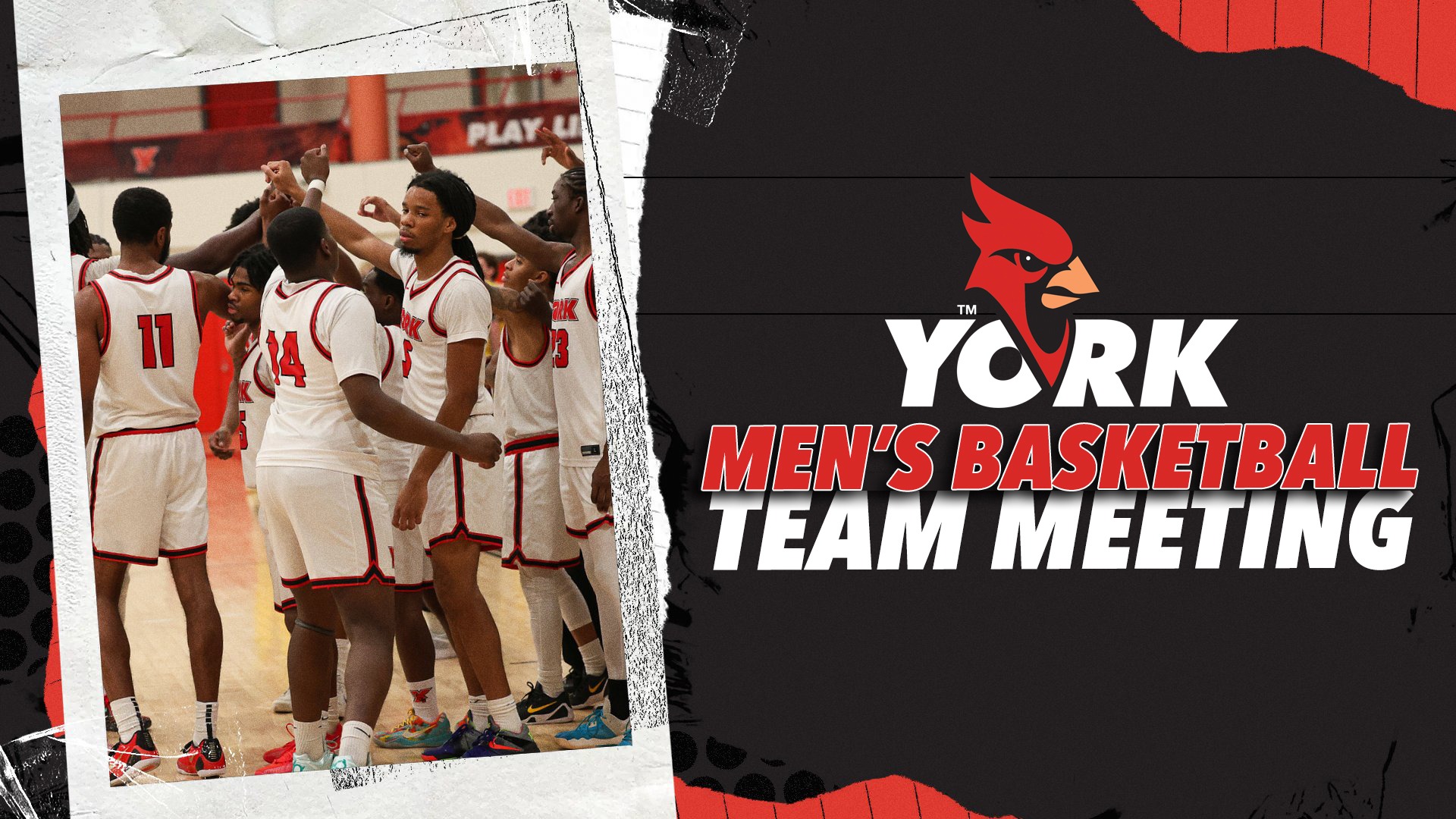 York College Men's Basketball Team Meeting is set for September 10, 2026