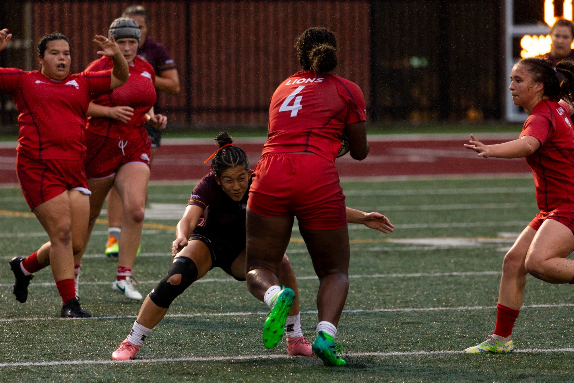 The York University Lions women’s rugby team travelled to Hamilton to face the McMaster Marauders at Ron Joyce Stadium on Saturday night.